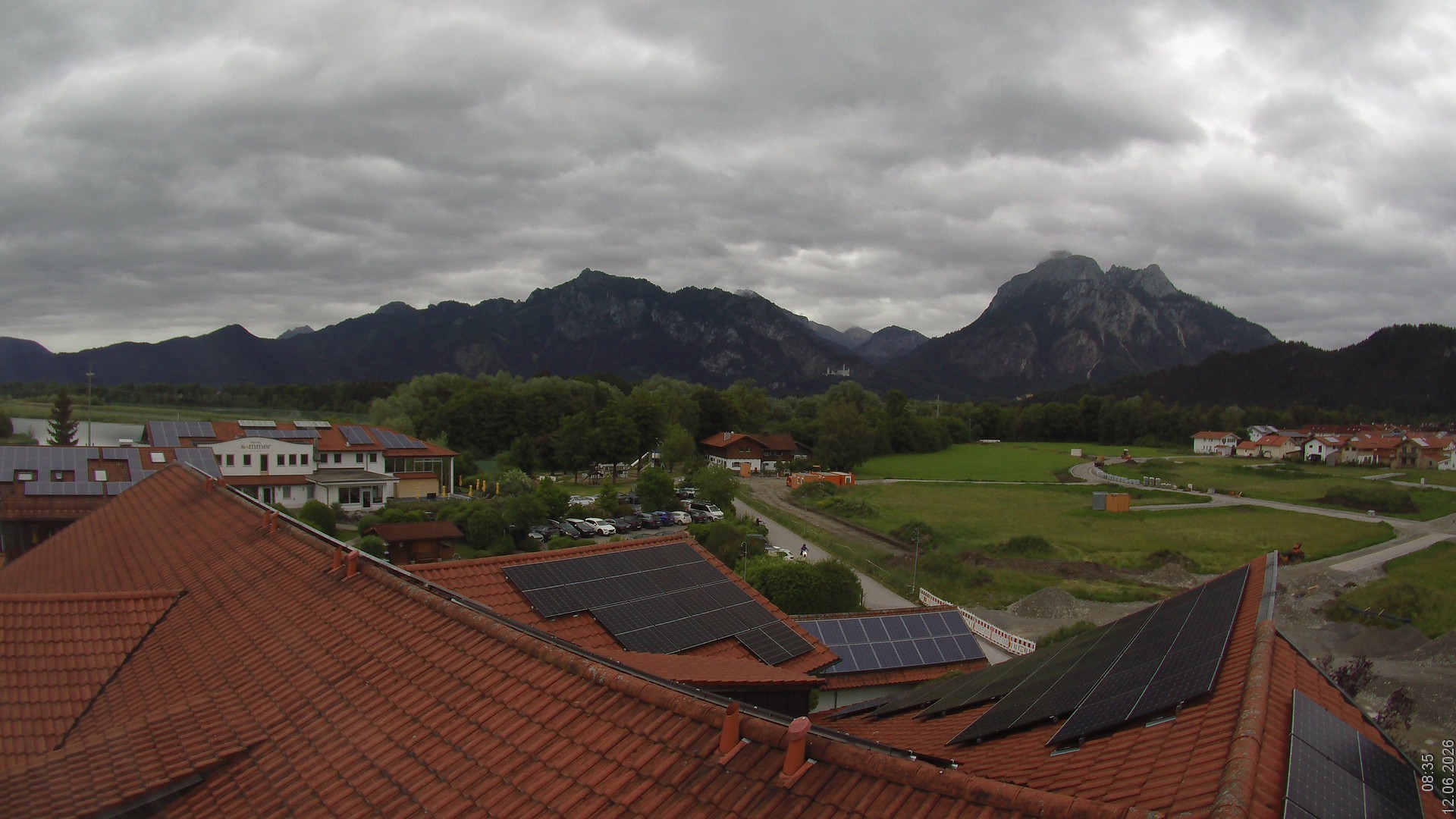 Archived image Webcam View from the Hotel Sommer (Allgäu)