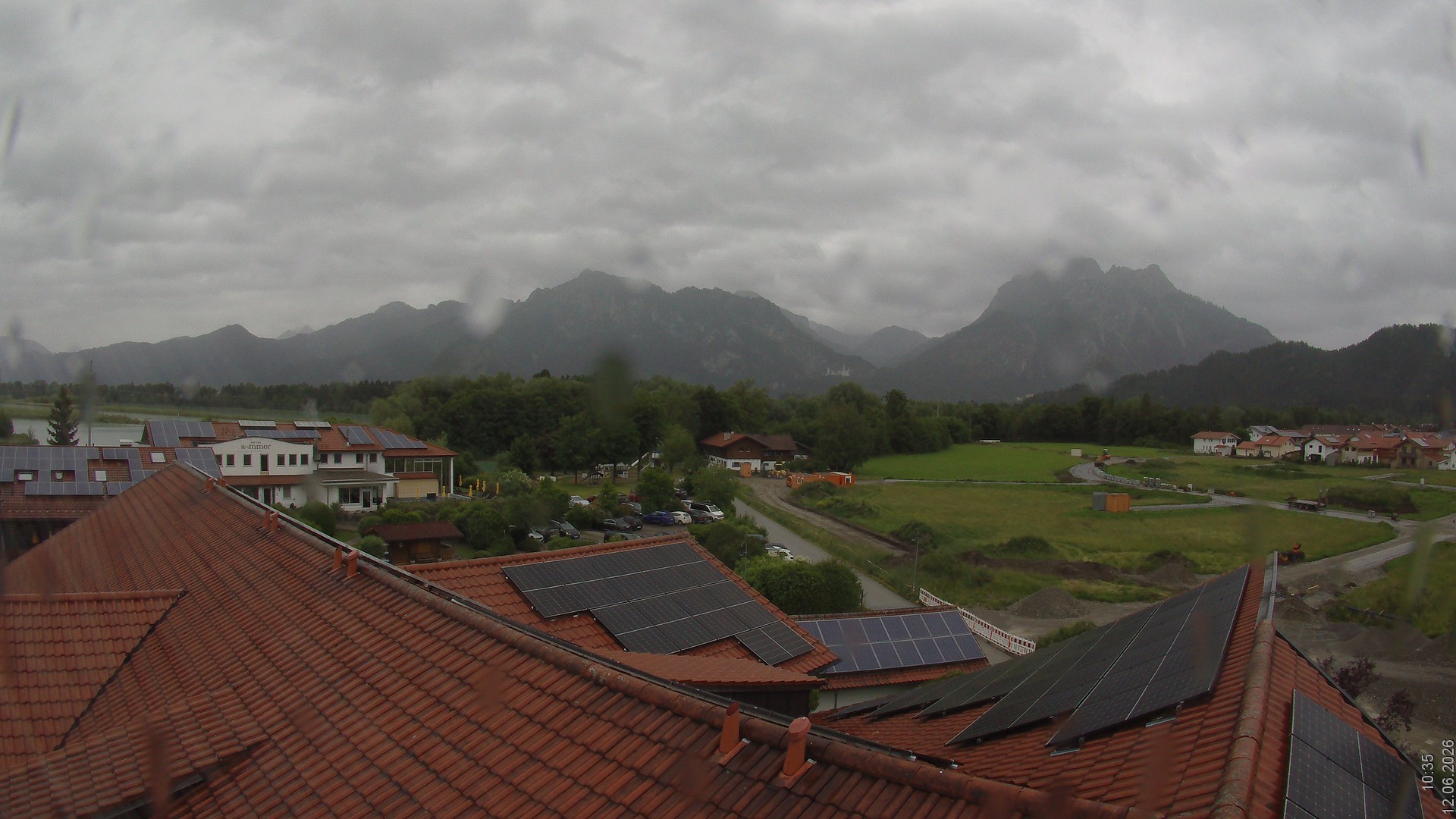 Archived image Webcam View from the Hotel Sommer (Allgäu)