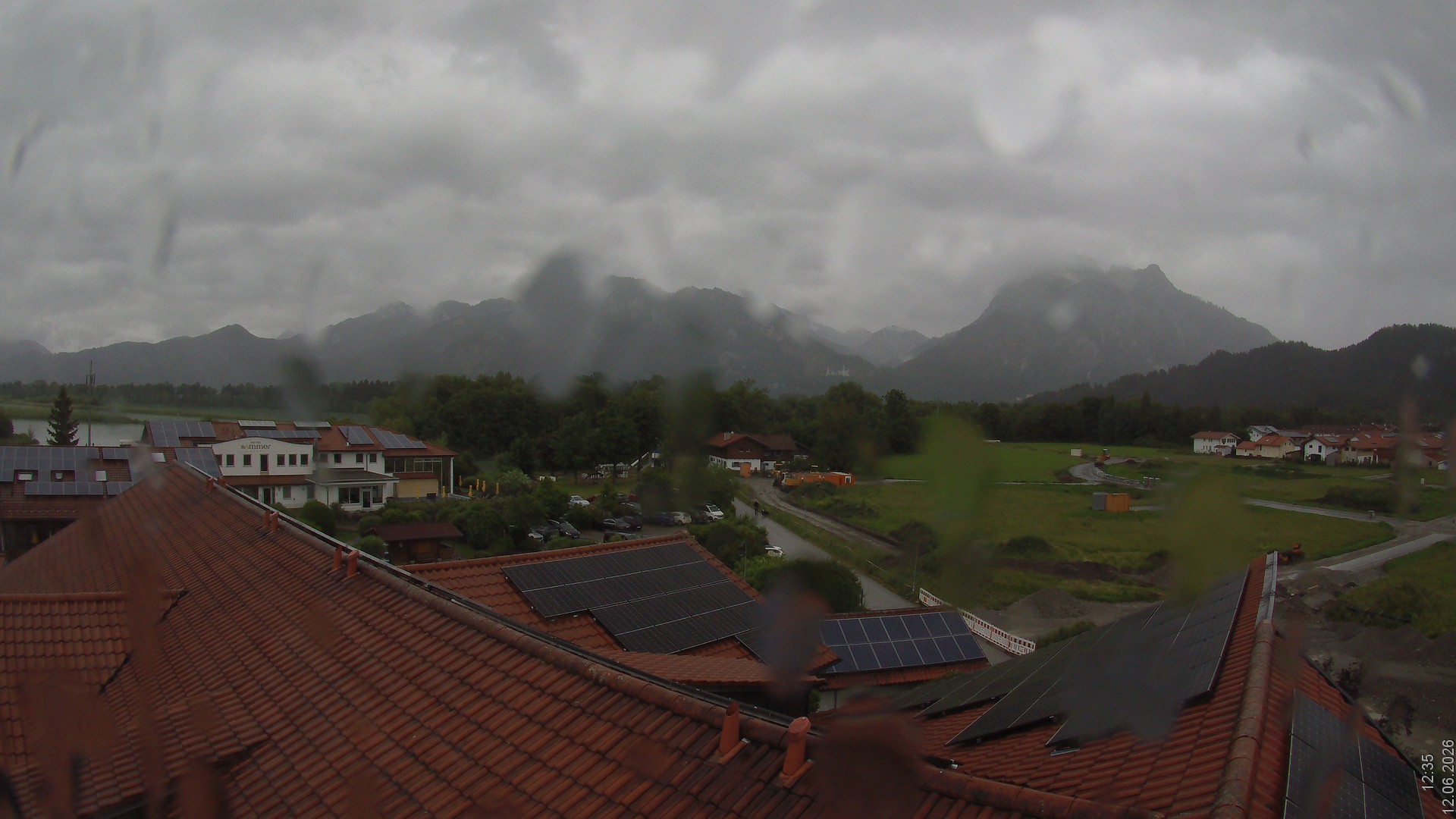 Archiv Foto Webcam Füssen: Ausblick vom Hotel Sommer