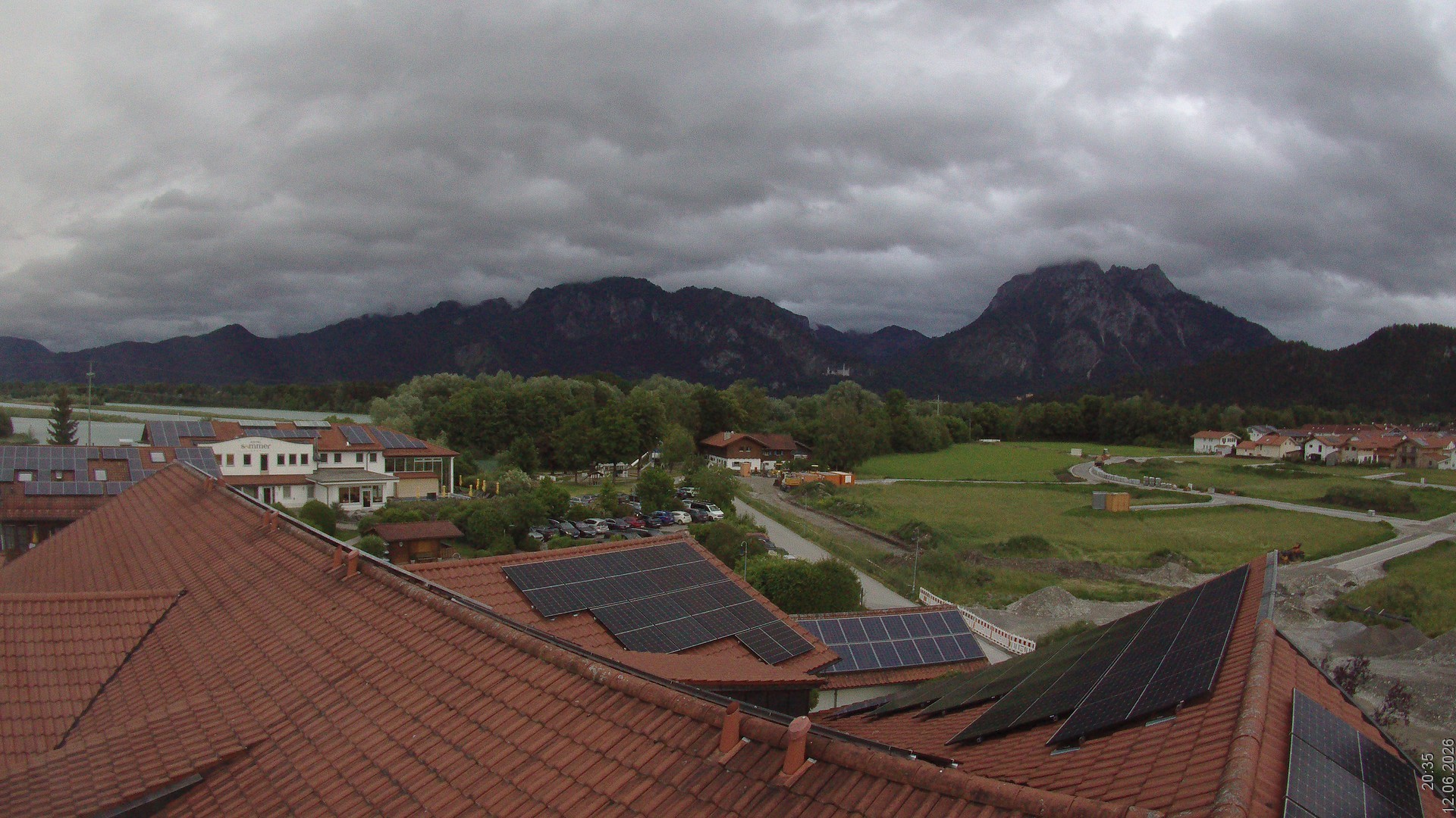 Archiv Foto Webcam Füssen: Ausblick vom Hotel Sommer