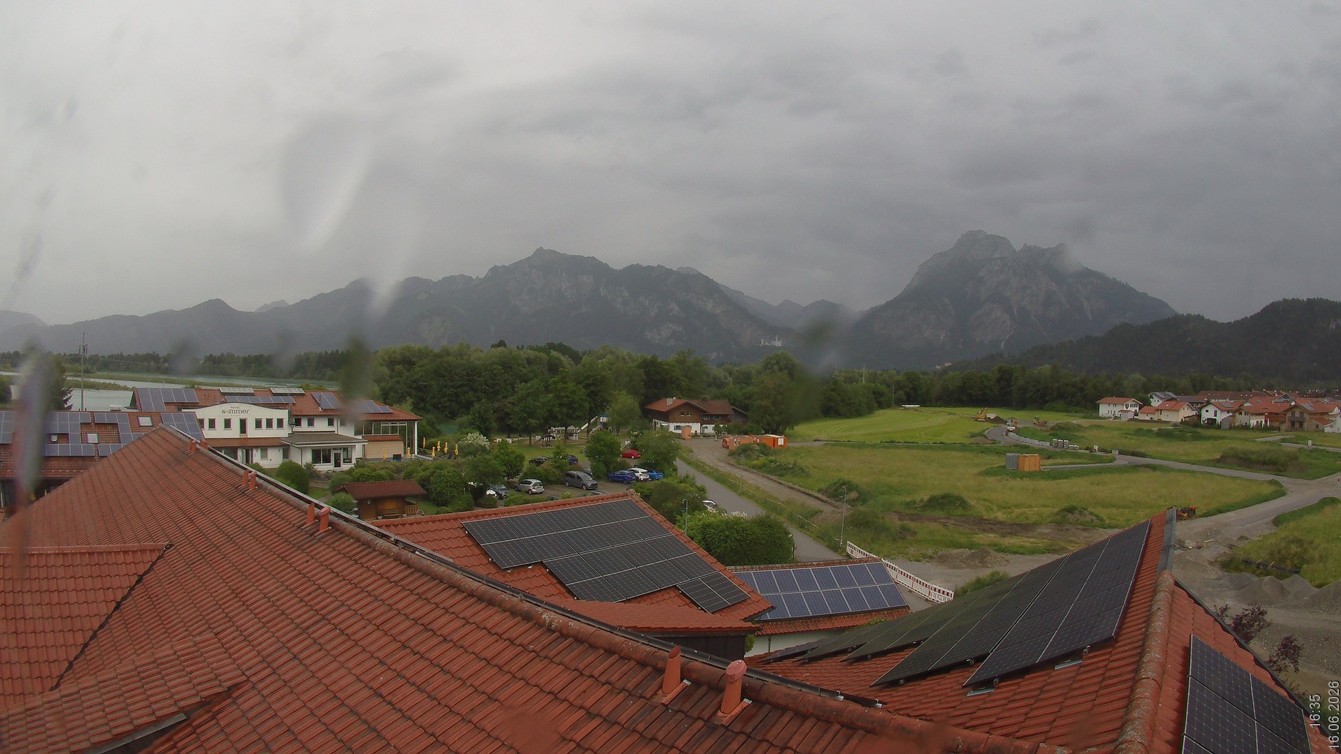 Archiv Foto Webcam Füssen: Ausblick vom Hotel Sommer
