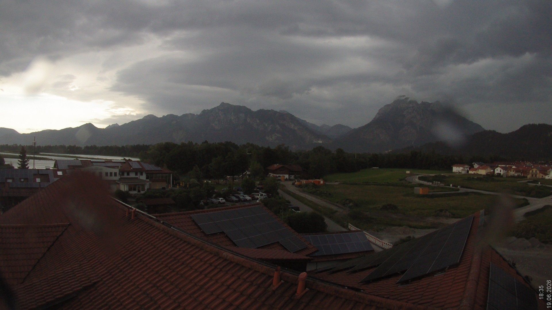 Archiv Foto Webcam Füssen: Ausblick vom Hotel Sommer