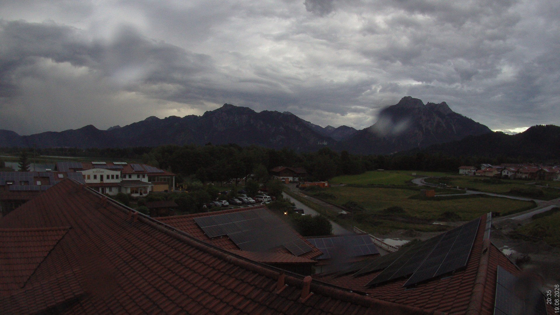 Archiv Foto Webcam Füssen: Ausblick vom Hotel Sommer