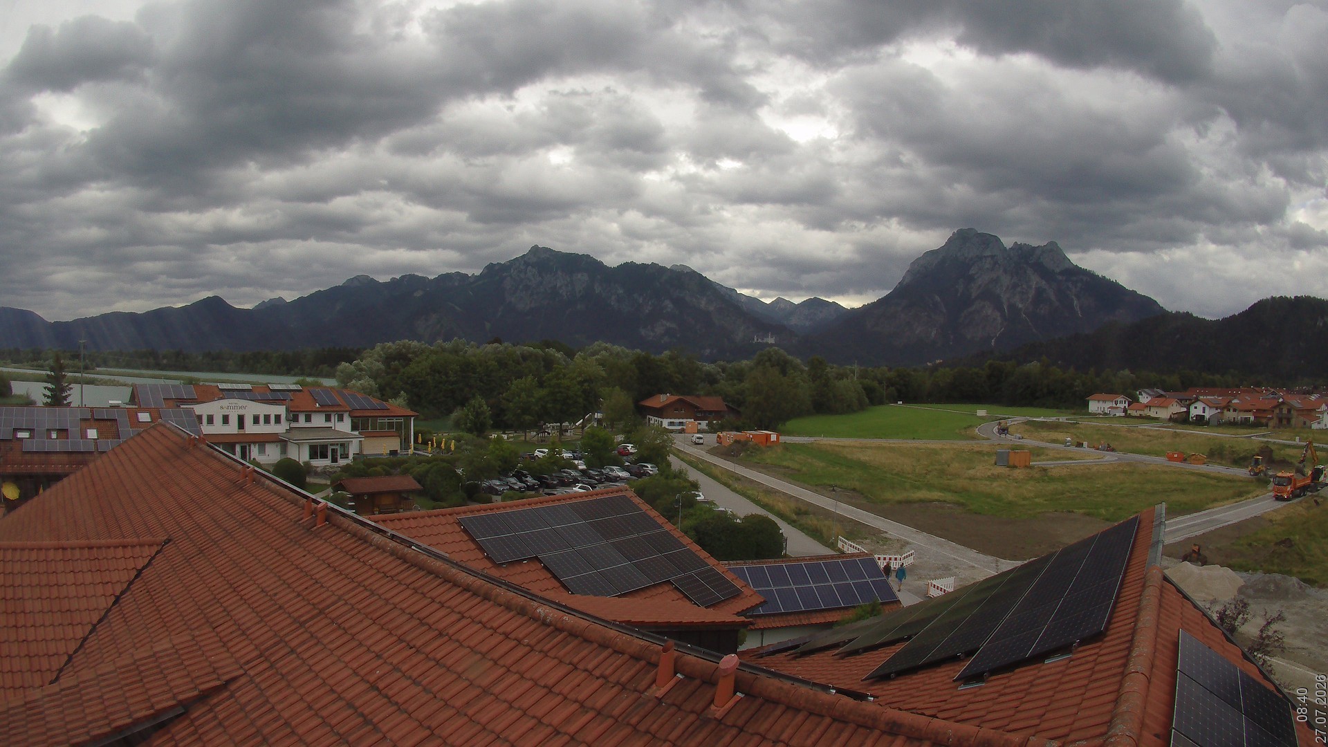 Archived image Webcam View from the Hotel Sommer (Allgäu)