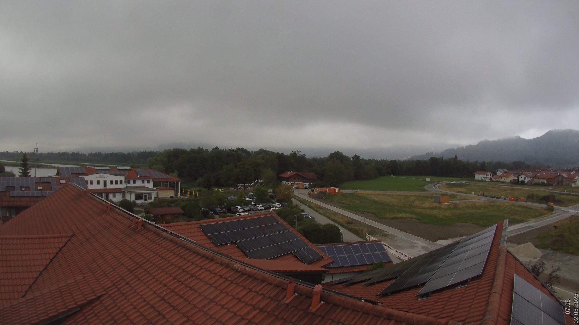 Archiv Foto Webcam Füssen: Ausblick vom Hotel Sommer