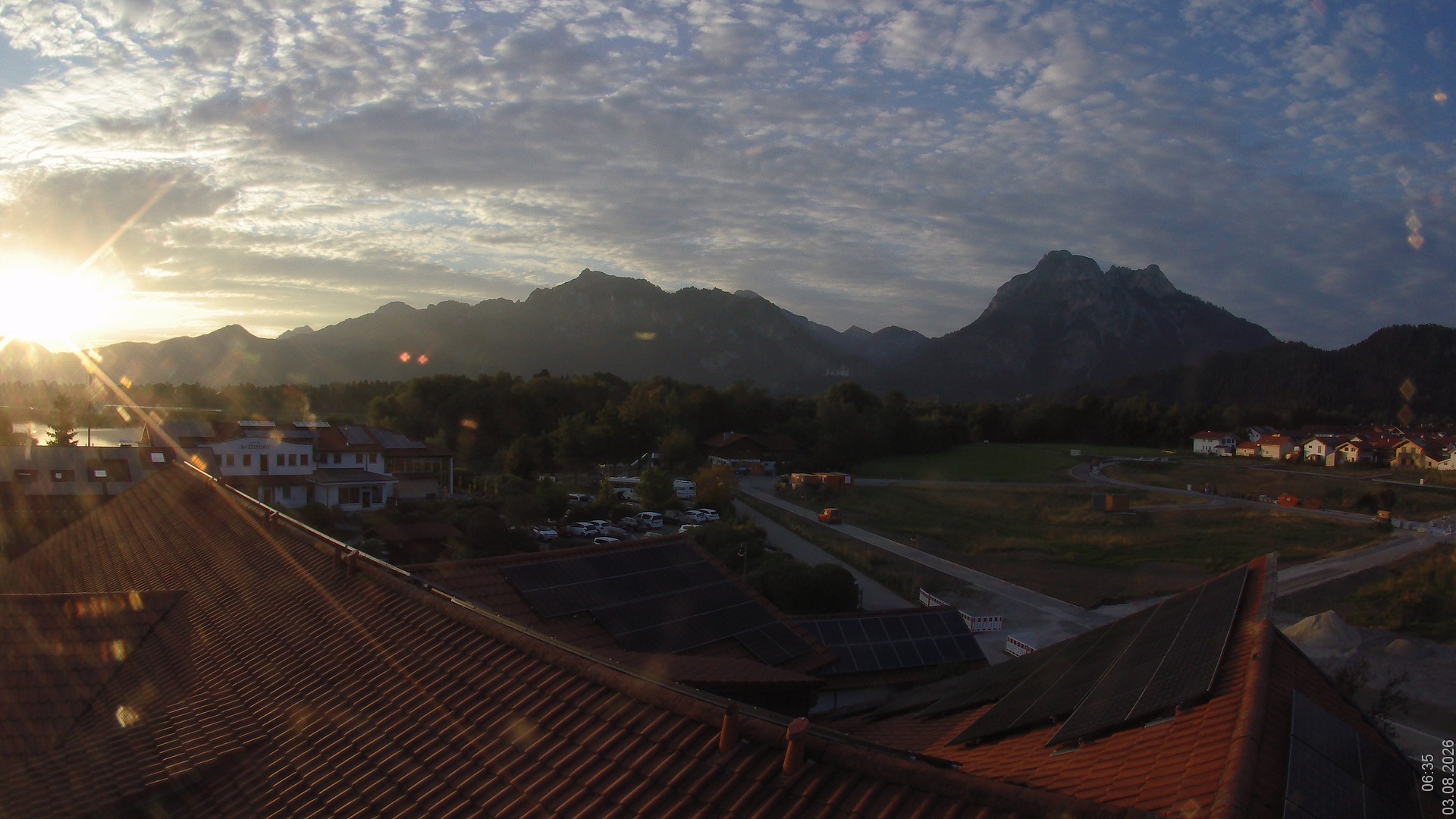 Archived image Webcam View from the Hotel Sommer (Allgäu)