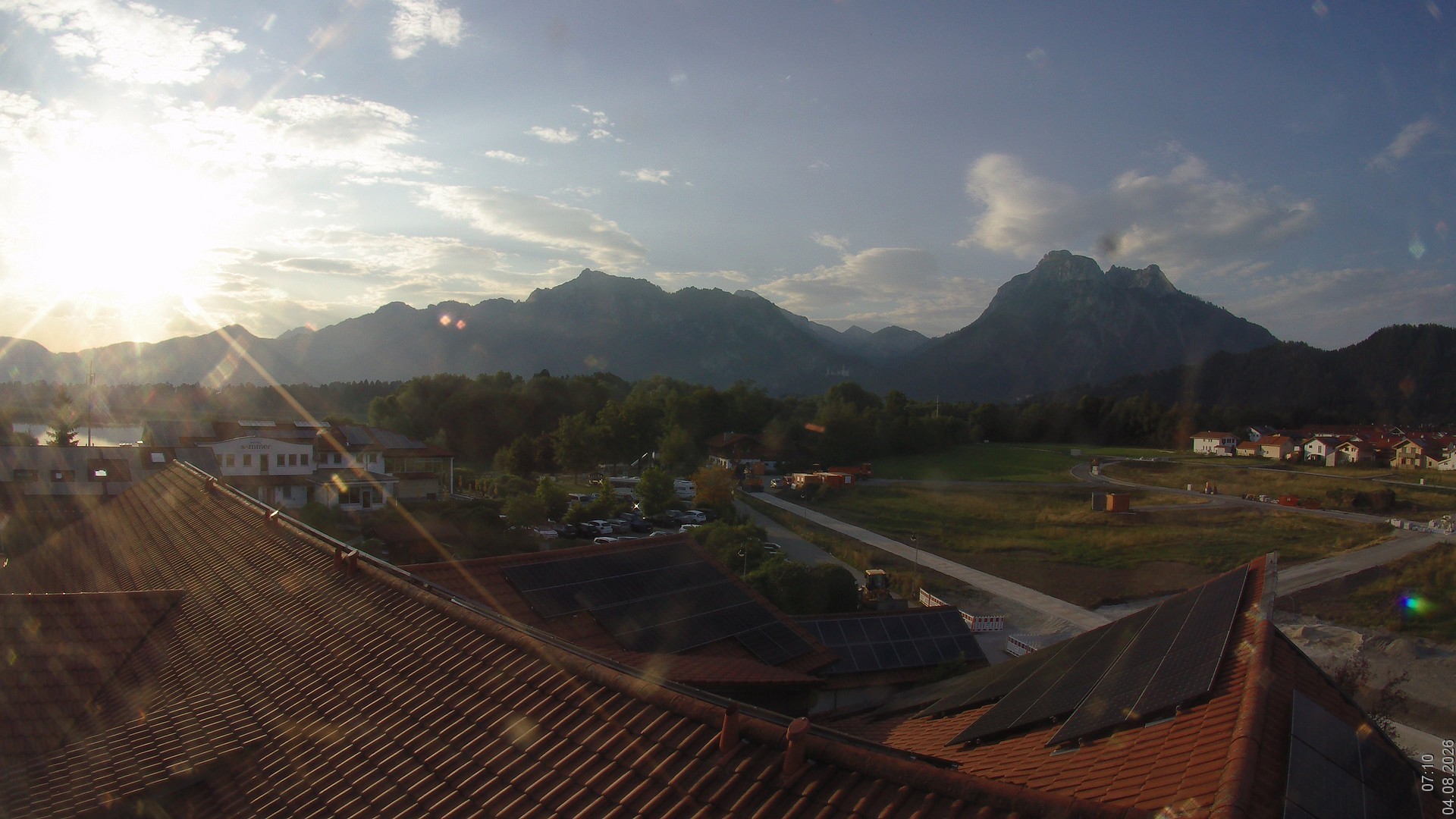 Archived image Webcam View from the Hotel Sommer (Allgäu)