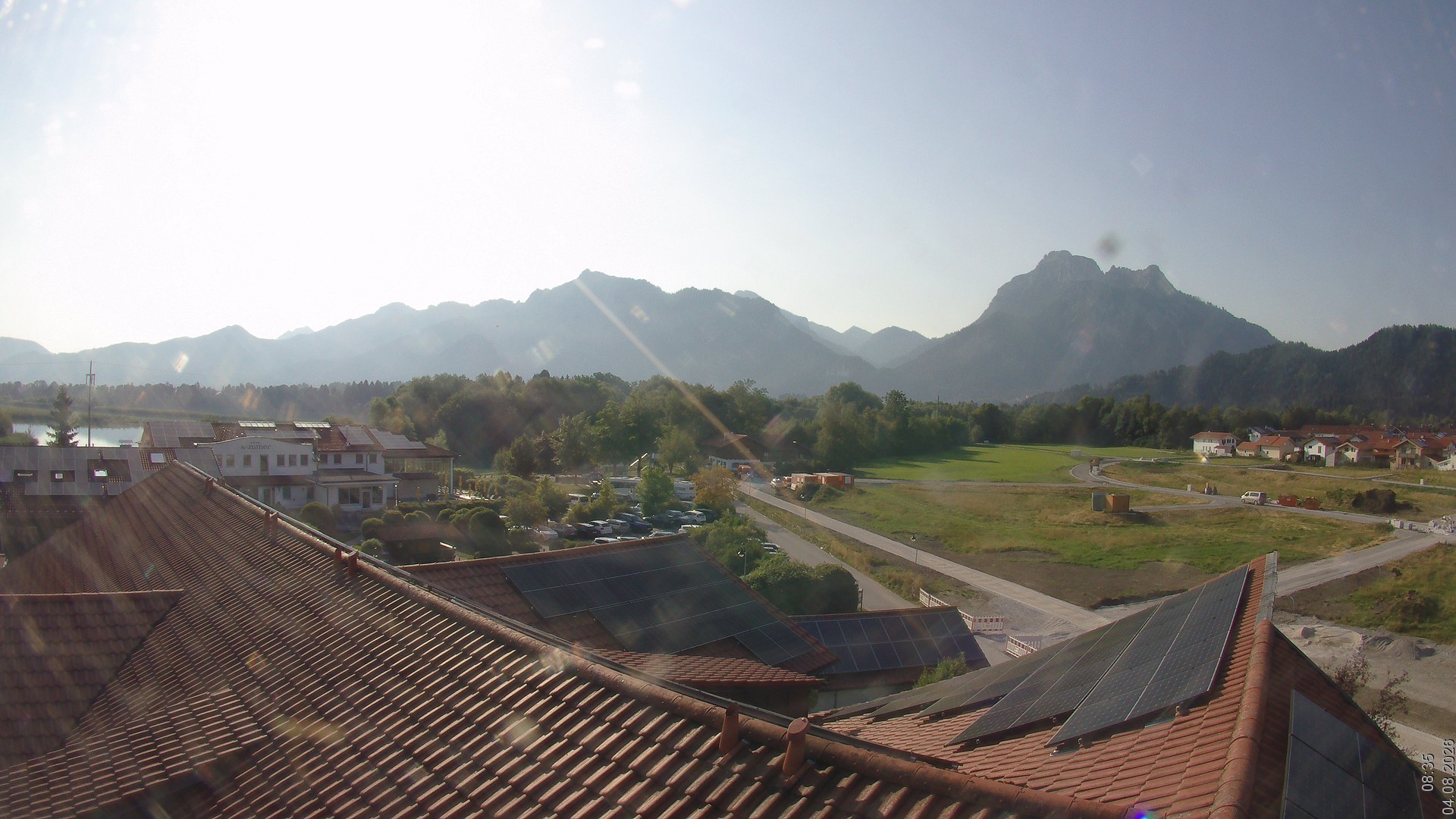 Archived image Webcam View from the Hotel Sommer (Allgäu)