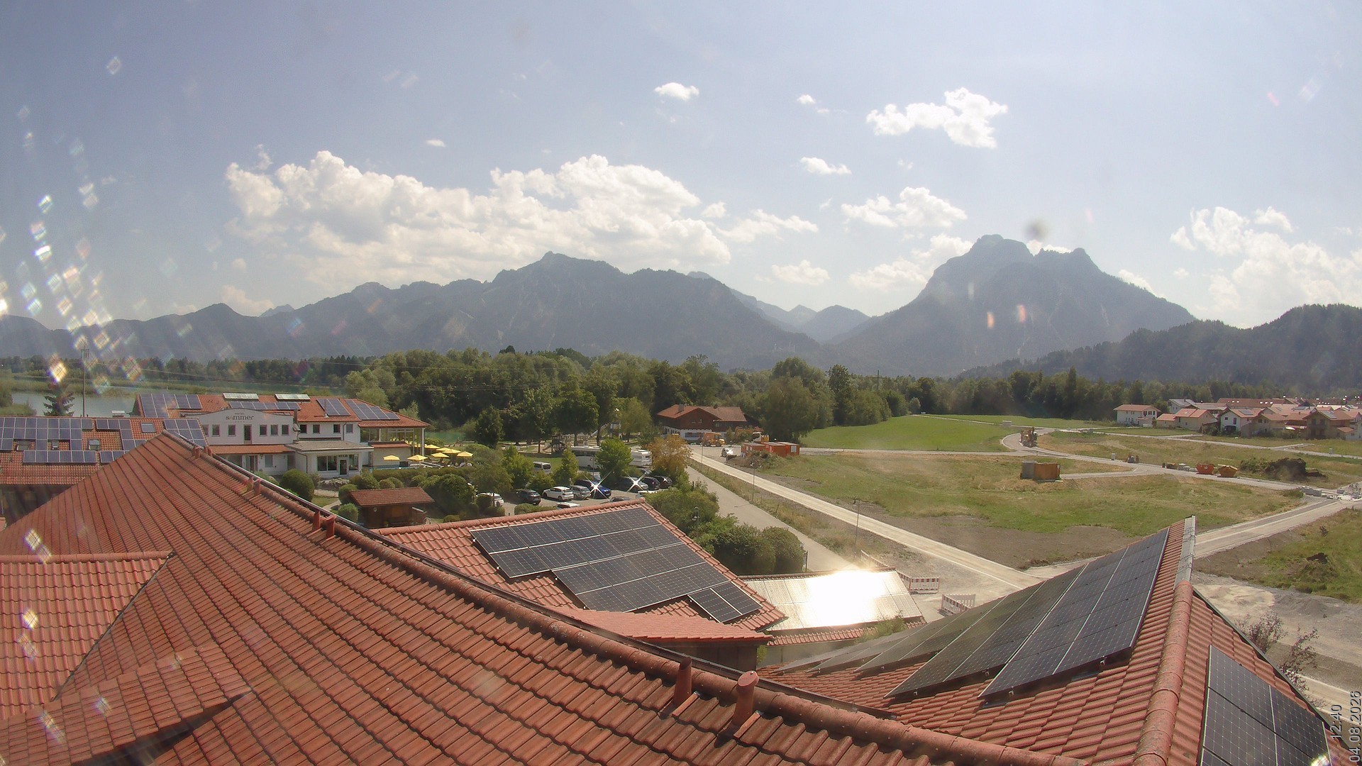 Archived image Webcam View from the Hotel Sommer (Allgäu)