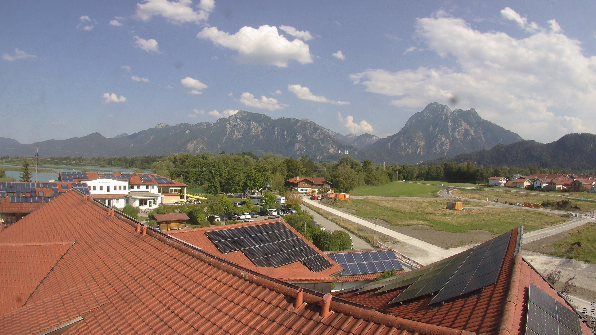 Archived image Webcam View from the Hotel Sommer (Allgäu)