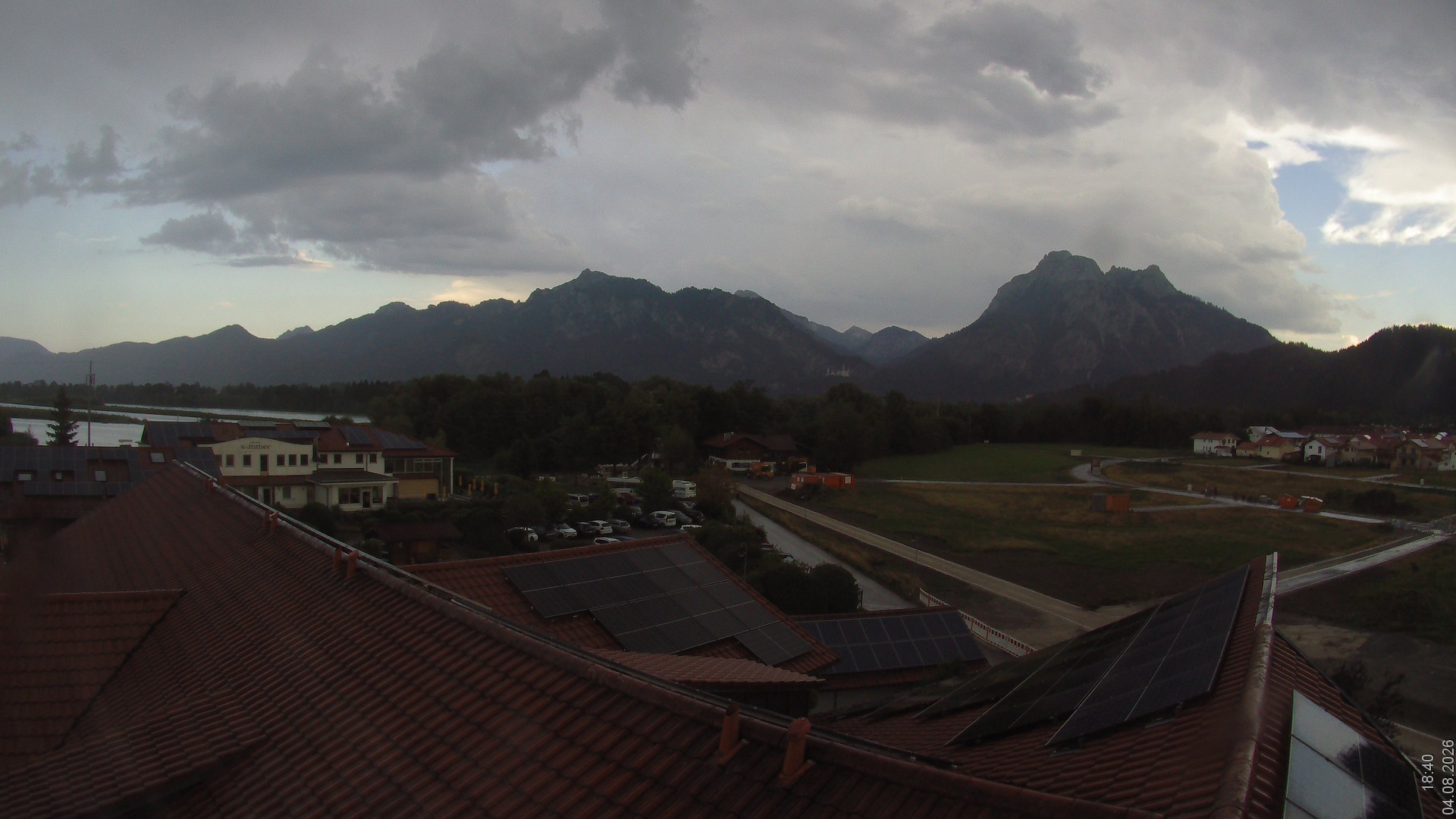 Archived image Webcam View from the Hotel Sommer (Allgäu)