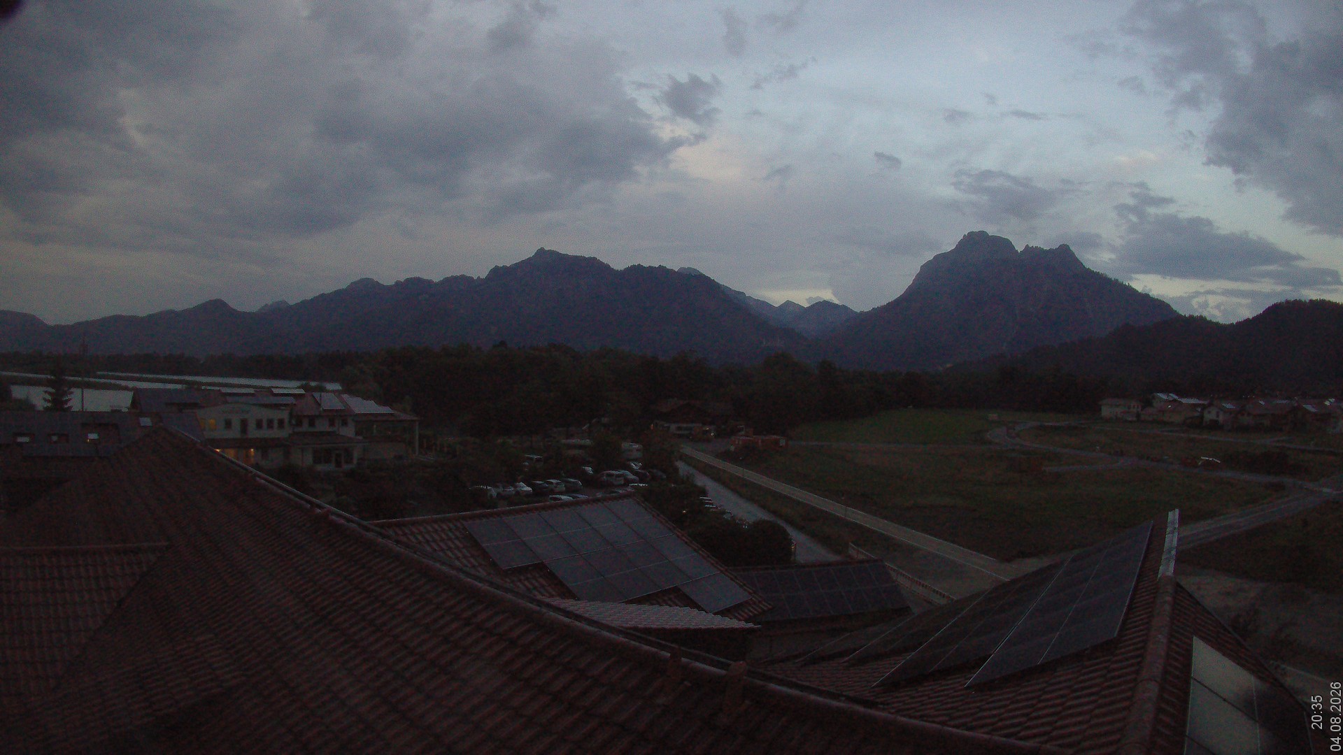 Archived image Webcam View from the Hotel Sommer (Allgäu)