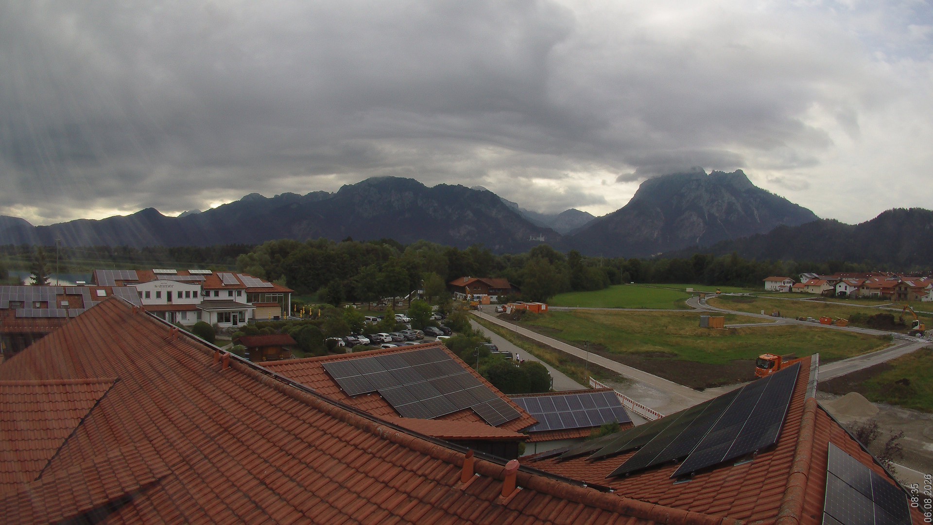 Archiv Foto Webcam Füssen: Ausblick vom Hotel Sommer