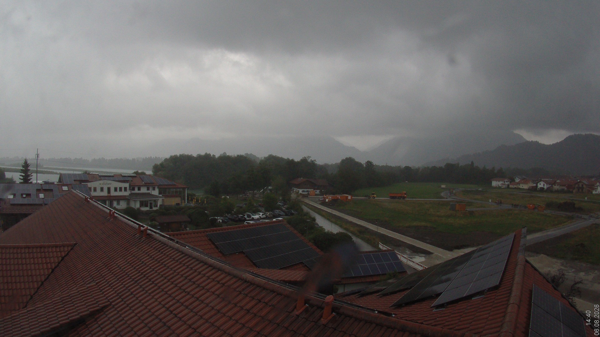 Archiv Foto Webcam Füssen: Ausblick vom Hotel Sommer