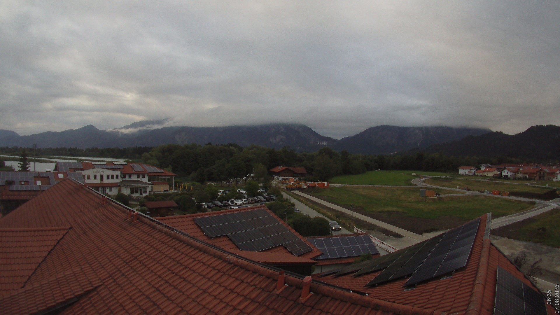 Archiv Foto Webcam Füssen: Ausblick vom Hotel Sommer