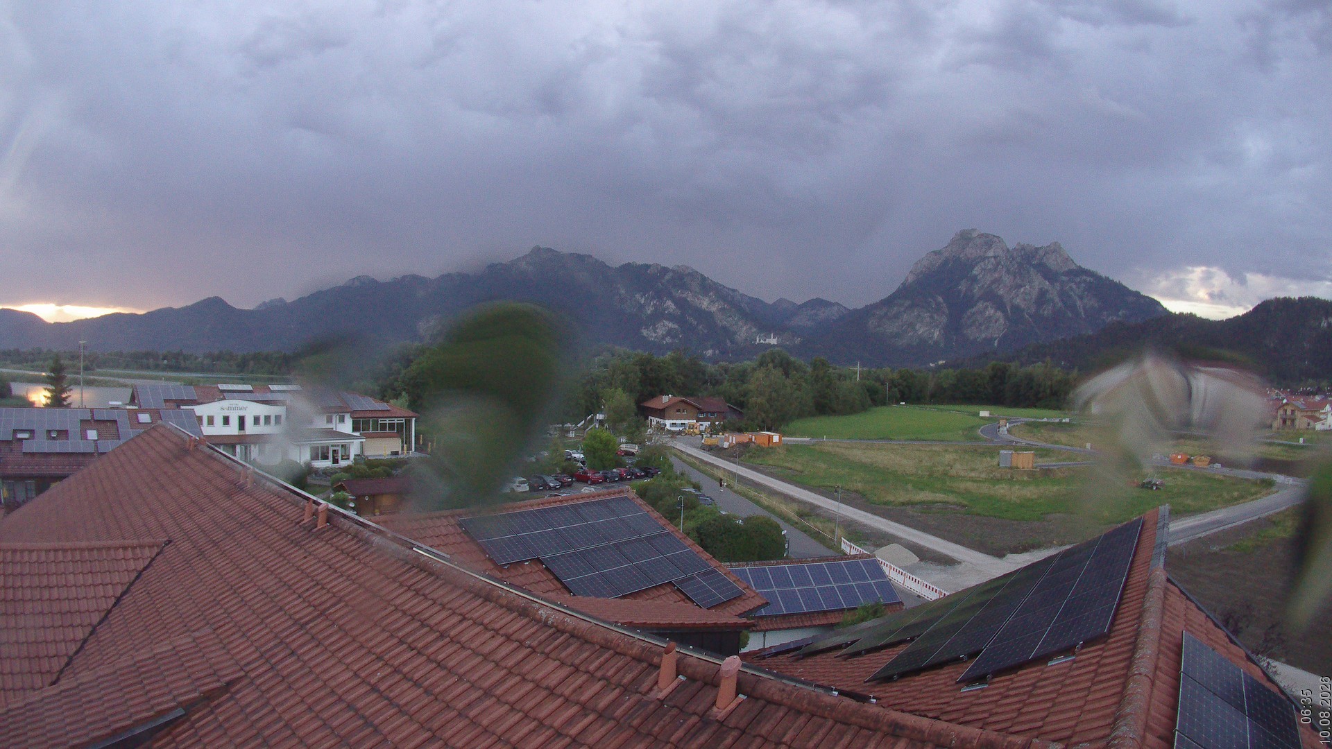 Archiv Foto Webcam Füssen: Ausblick vom Hotel Sommer