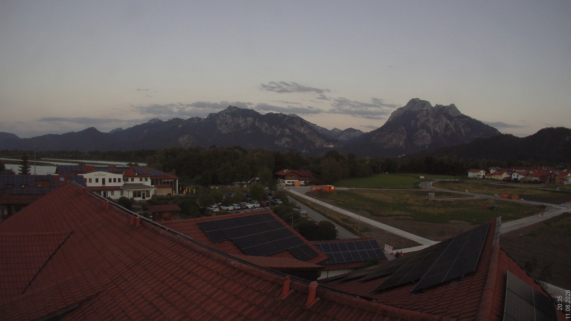 Archiv Foto Webcam Füssen: Ausblick vom Hotel Sommer