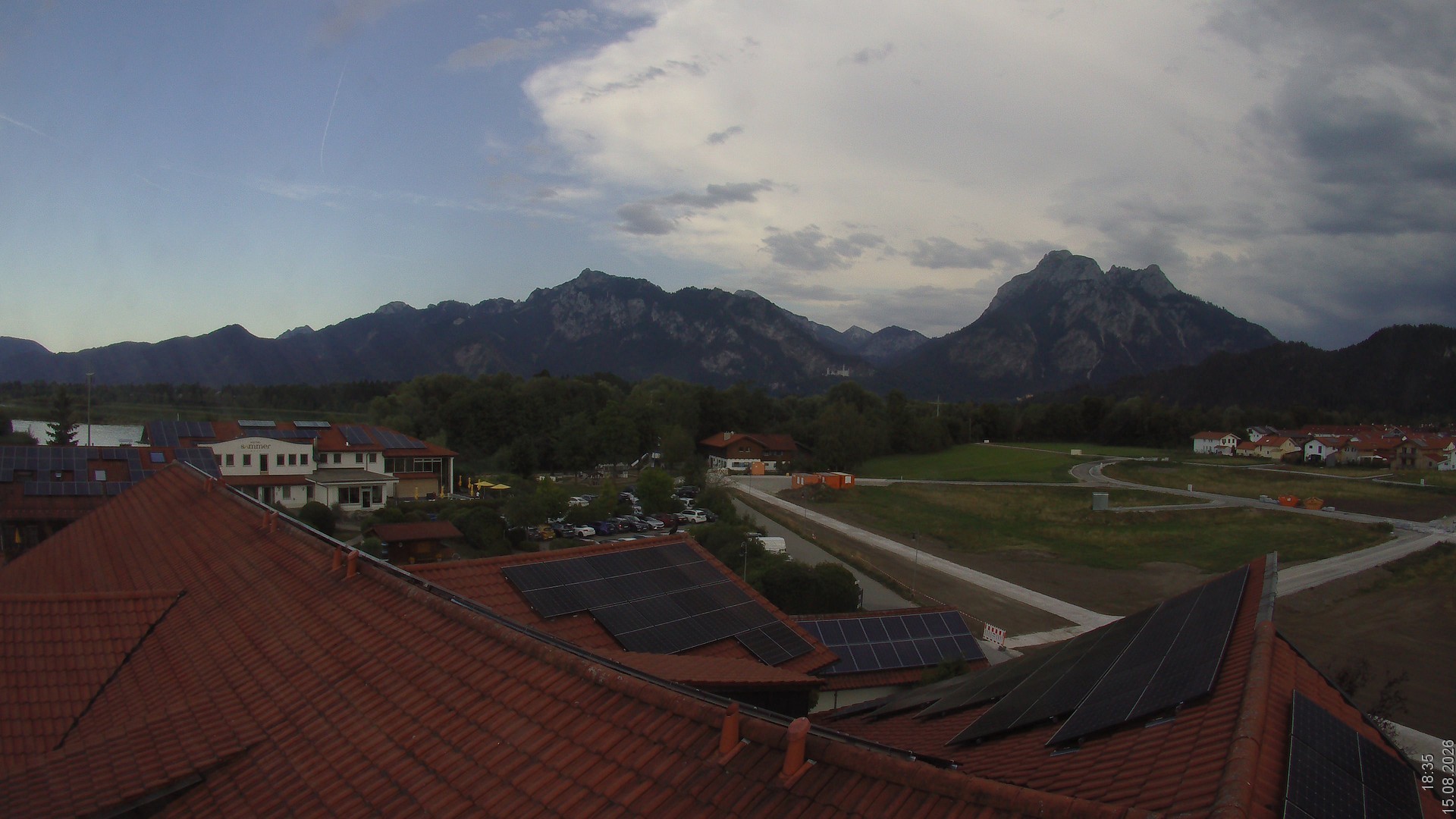 Archiv Foto Webcam Füssen: Ausblick vom Hotel Sommer