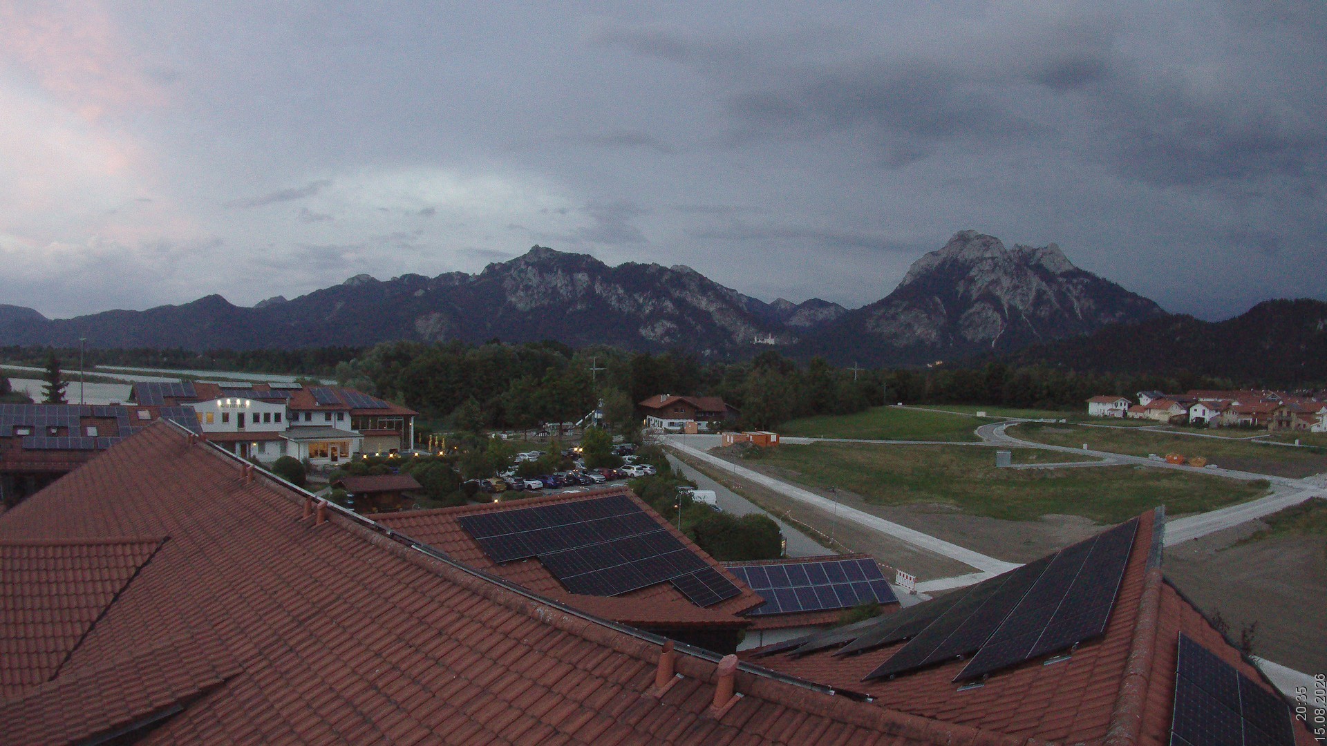 Archiv Foto Webcam Füssen: Ausblick vom Hotel Sommer