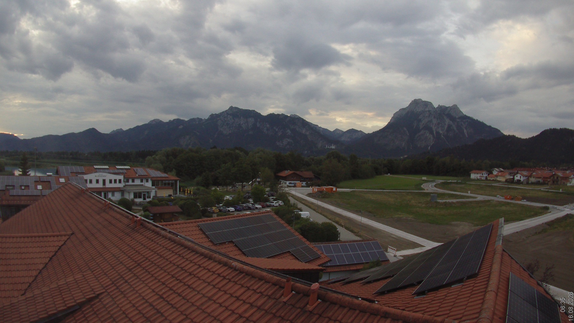 Archiv Foto Webcam Füssen: Ausblick vom Hotel Sommer