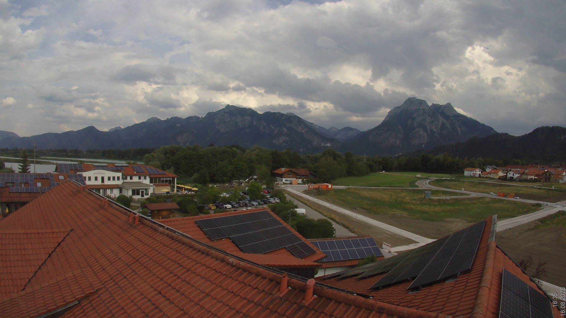 Archiv Foto Webcam Füssen: Ausblick vom Hotel Sommer