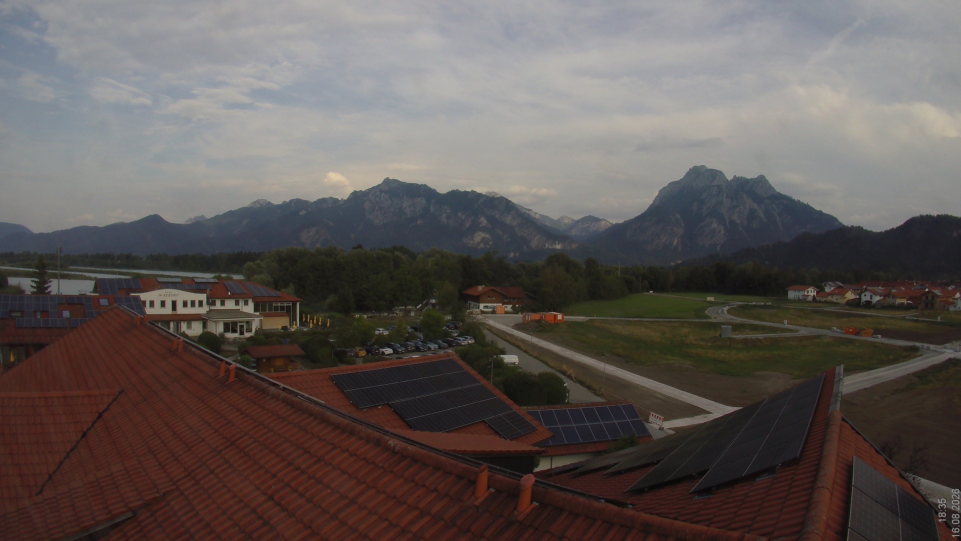 Archiv Foto Webcam Füssen: Ausblick vom Hotel Sommer