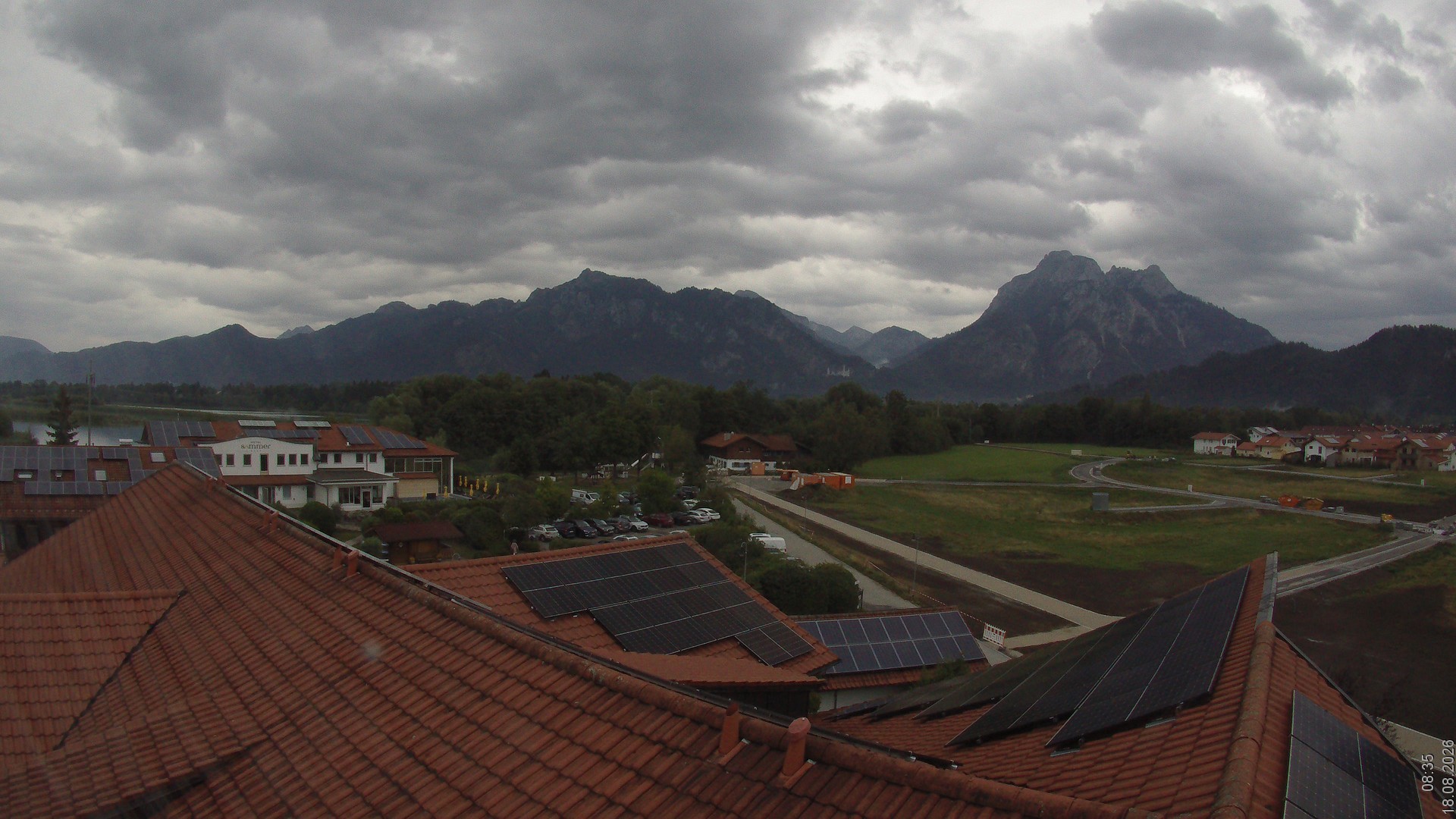 Archiv Foto Webcam Füssen: Ausblick vom Hotel Sommer