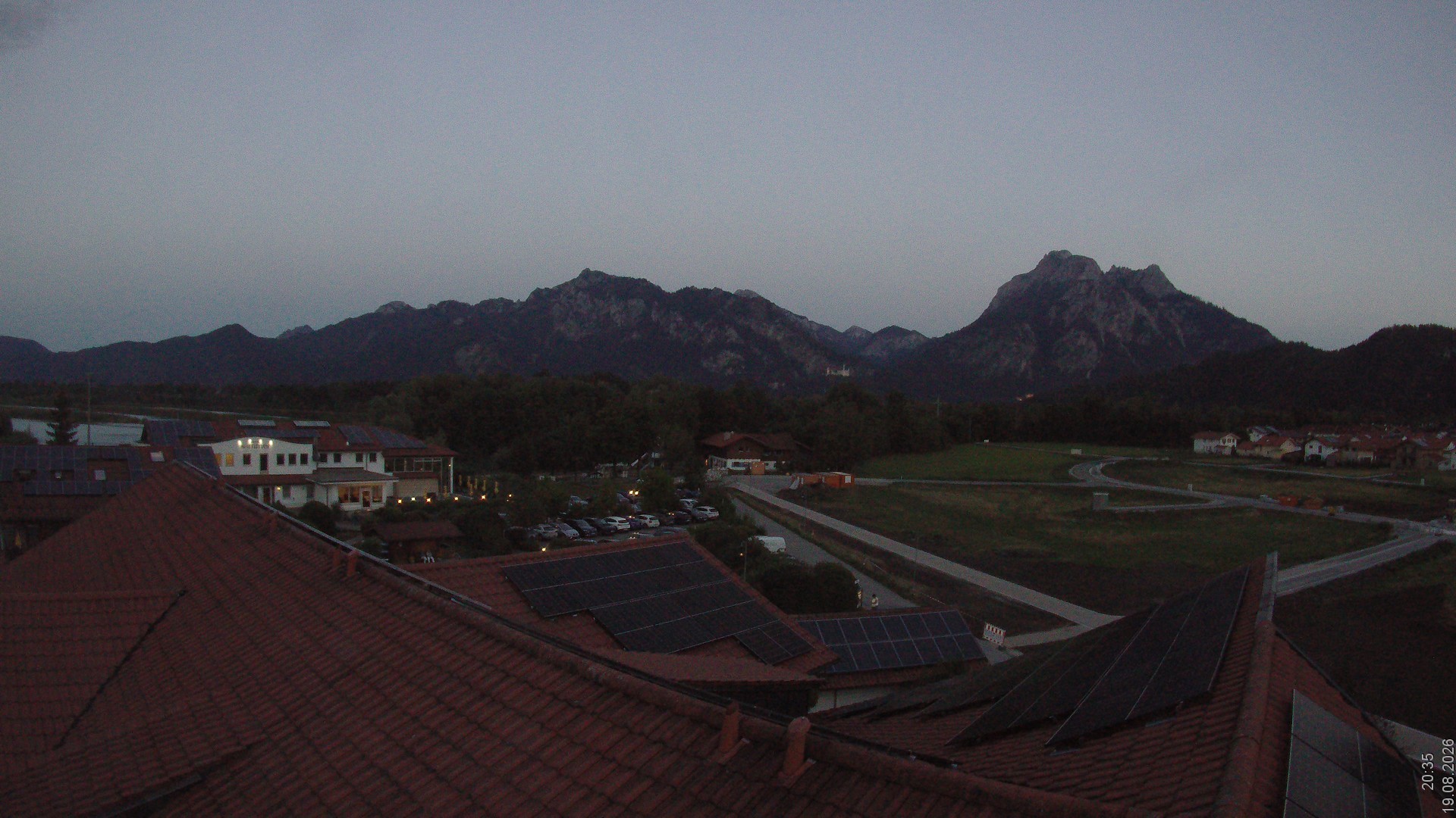 Archiv Foto Webcam Füssen: Ausblick vom Hotel Sommer