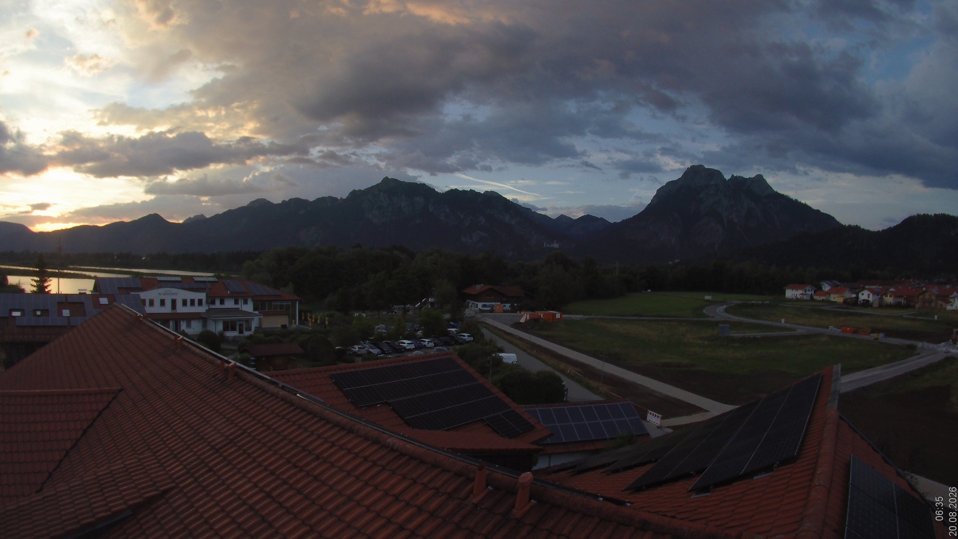 Archiv Foto Webcam Füssen: Ausblick vom Hotel Sommer