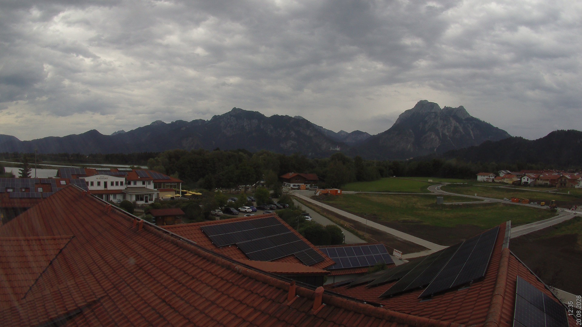 Archiv Foto Webcam Füssen: Ausblick vom Hotel Sommer