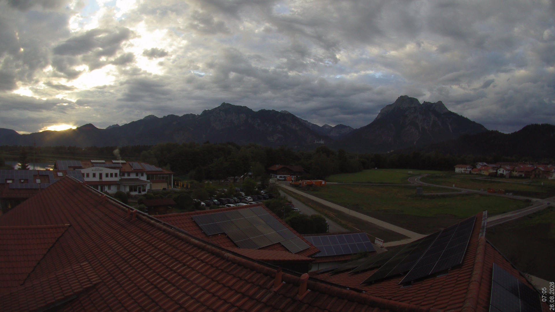 Archived image Webcam View from the Hotel Sommer (Allgäu)