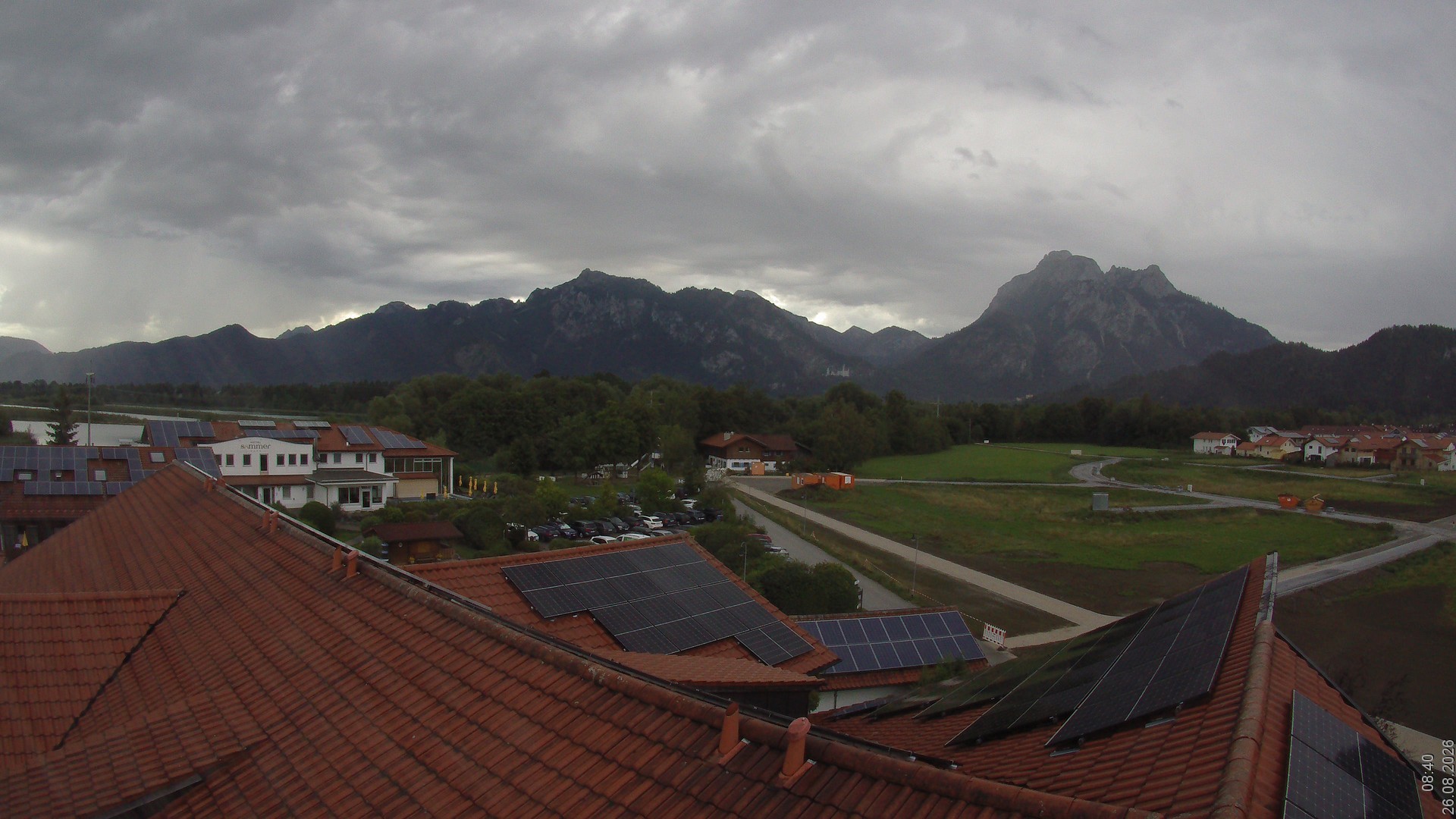 Archived image Webcam View from the Hotel Sommer (Allgäu)