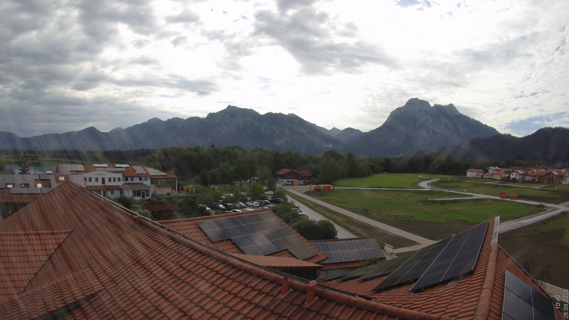 Archived image Webcam View from the Hotel Sommer (Allgäu)