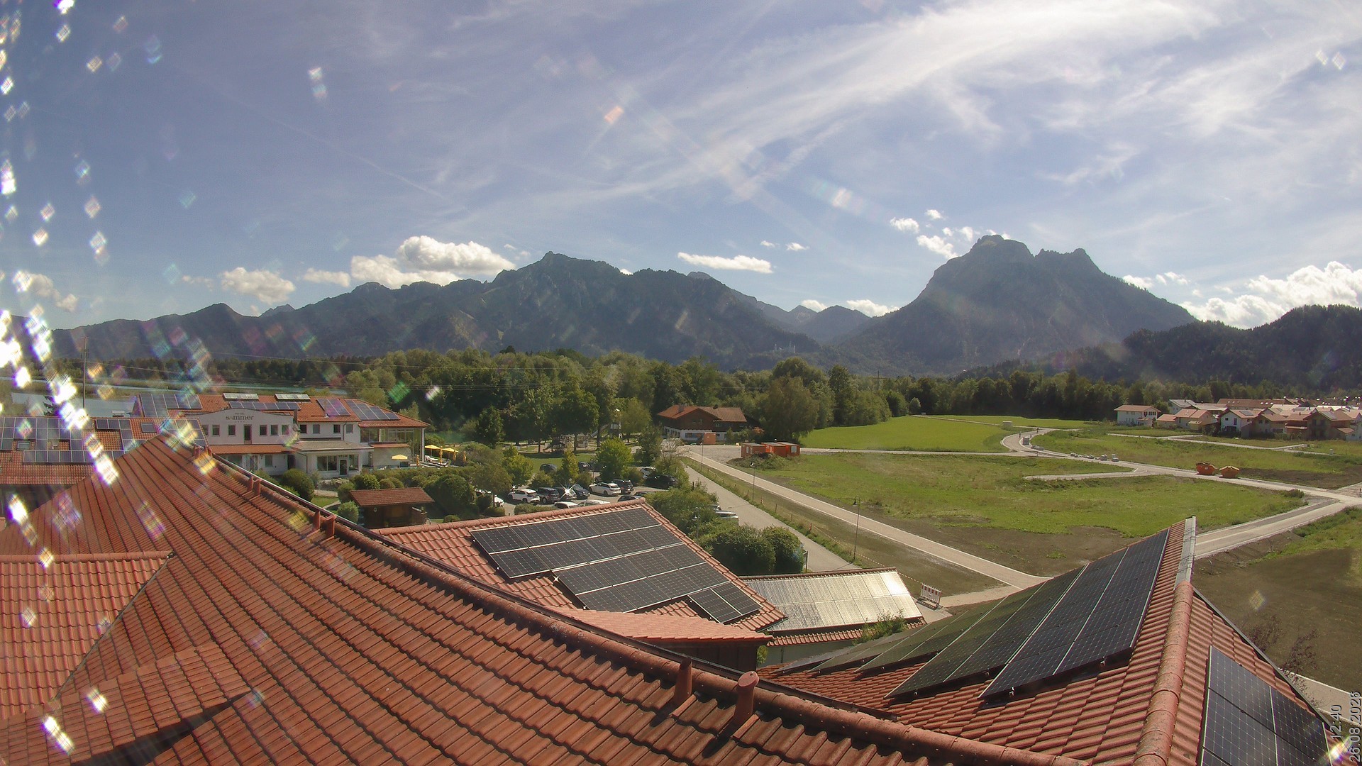 Archived image Webcam View from the Hotel Sommer (Allgäu)