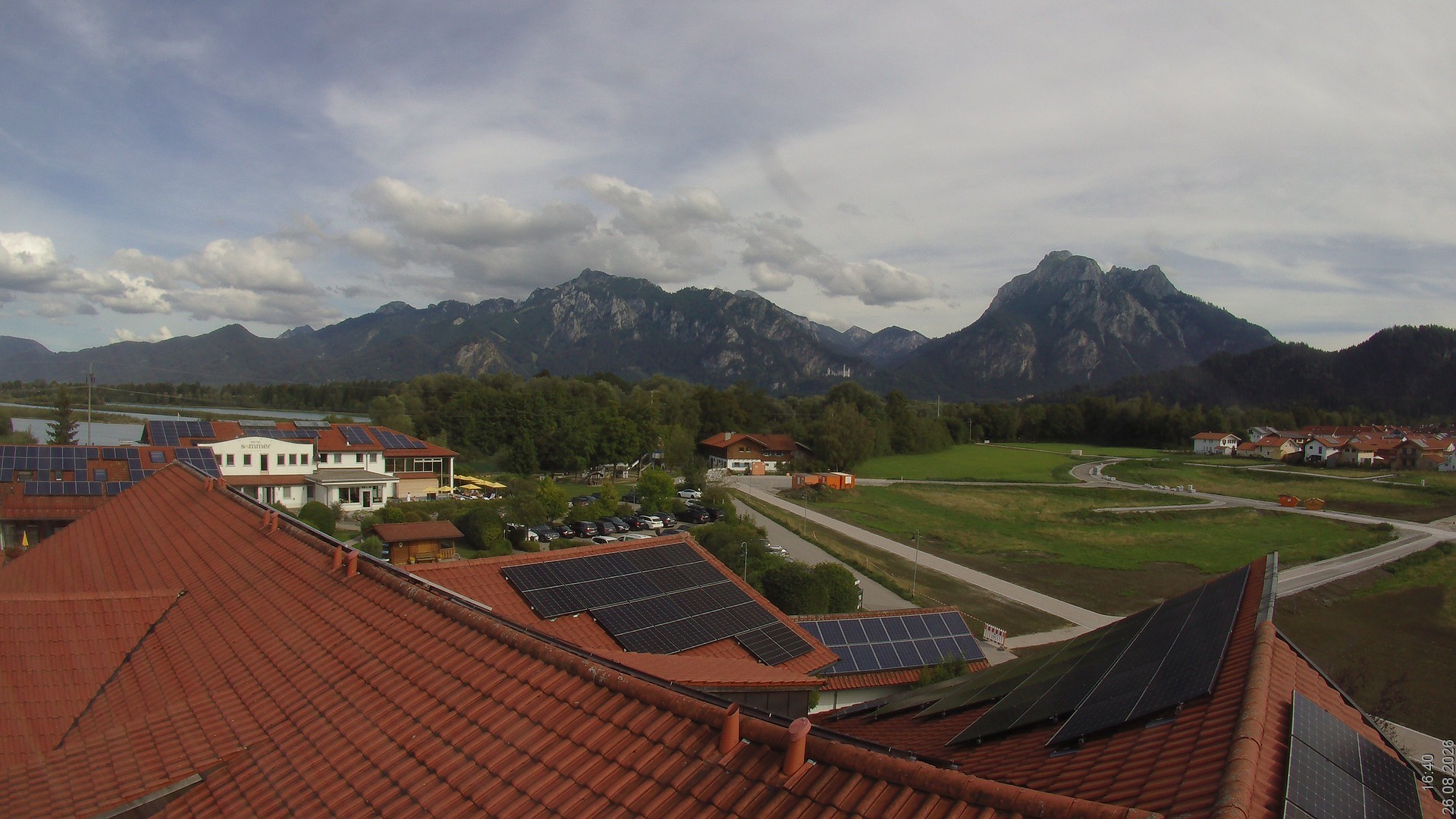 Archived image Webcam View from the Hotel Sommer (Allgäu)