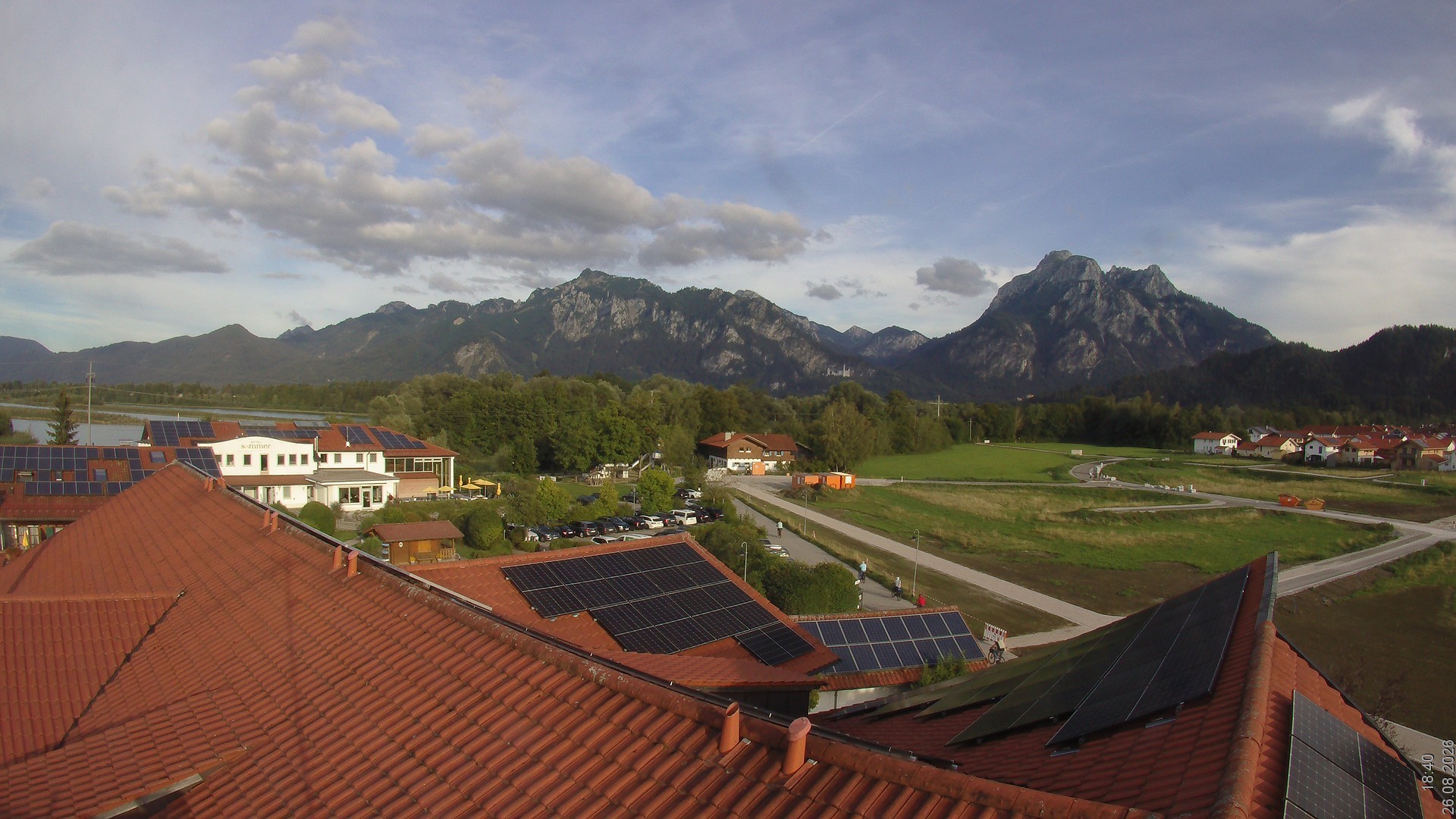 Archived image Webcam View from the Hotel Sommer (Allgäu)