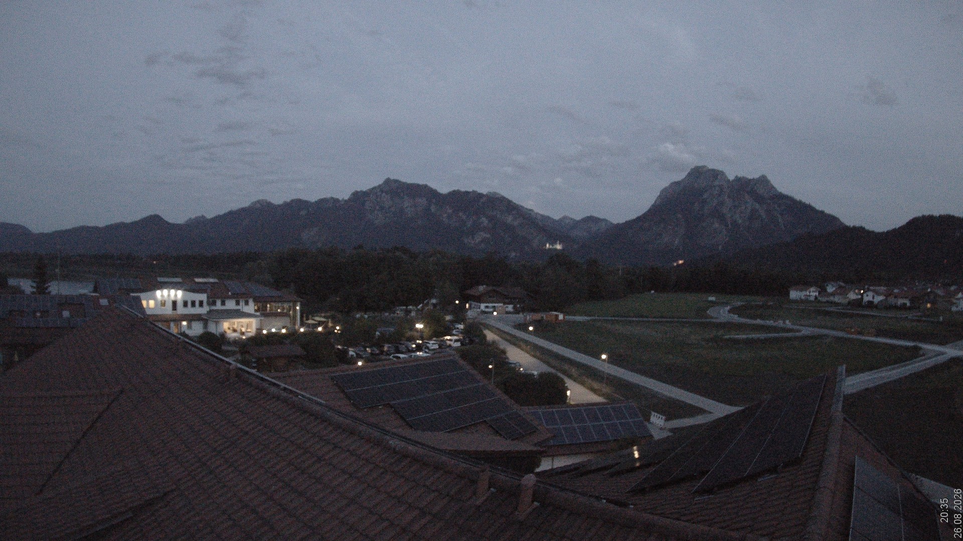 Archiv Foto Webcam Füssen: Ausblick vom Hotel Sommer