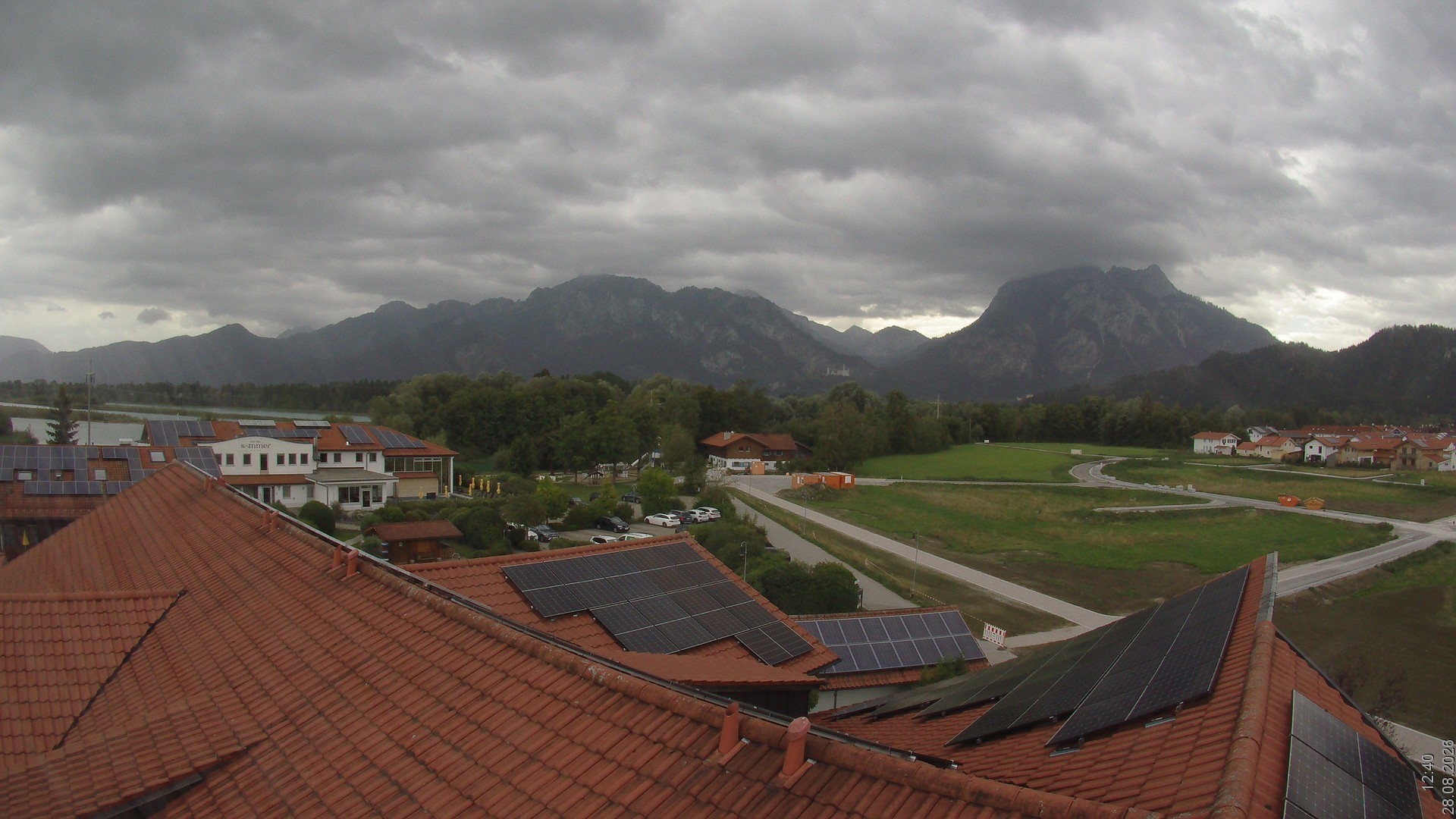 Archiv Foto Webcam Füssen: Ausblick vom Hotel Sommer
