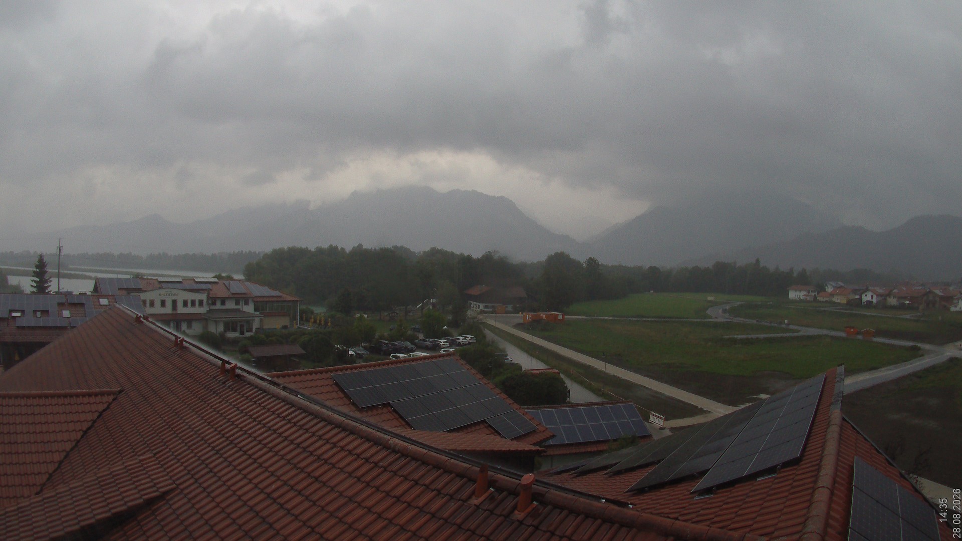 Archiv Foto Webcam Füssen: Ausblick vom Hotel Sommer