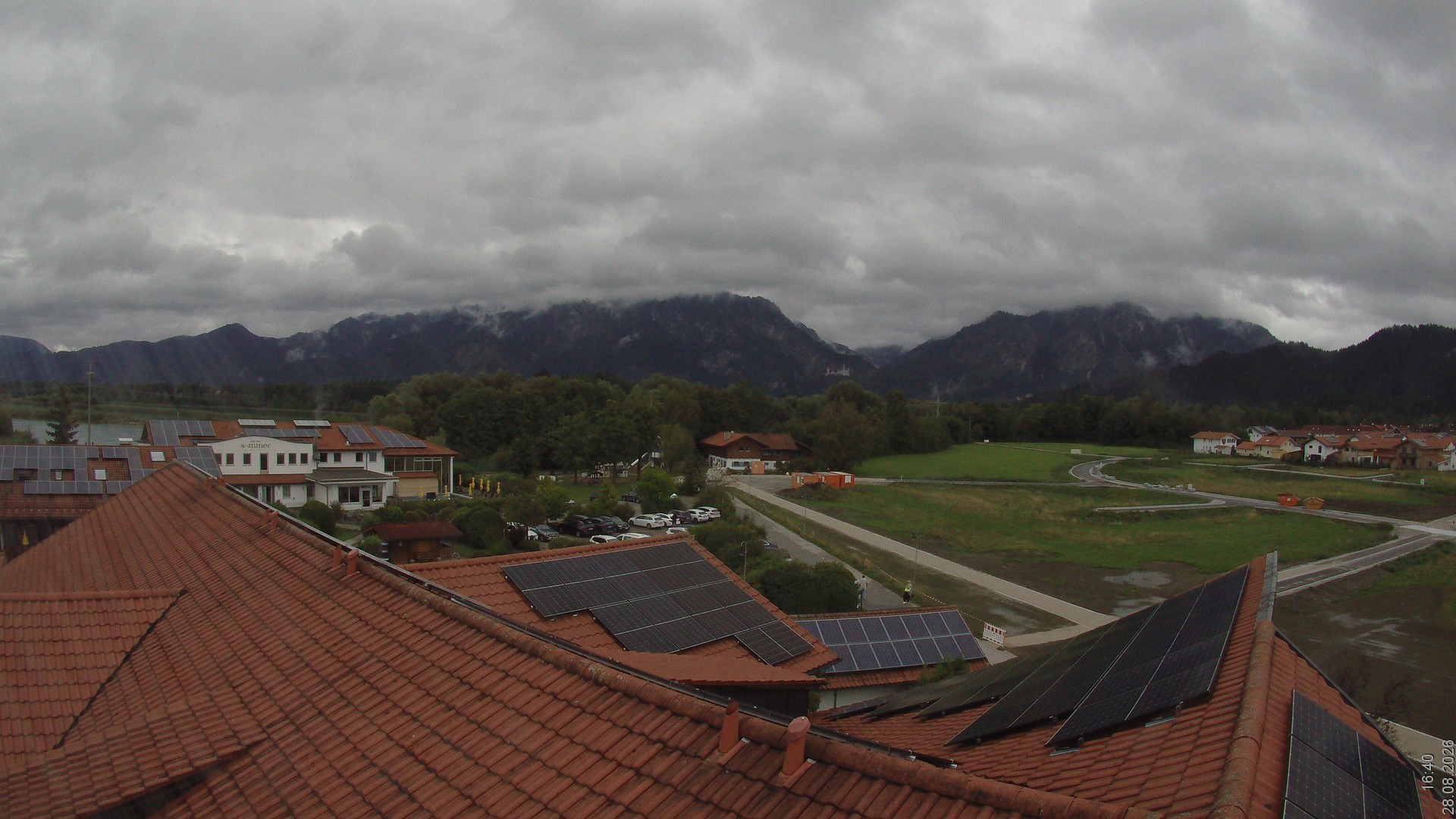 Archiv Foto Webcam Füssen: Ausblick vom Hotel Sommer
