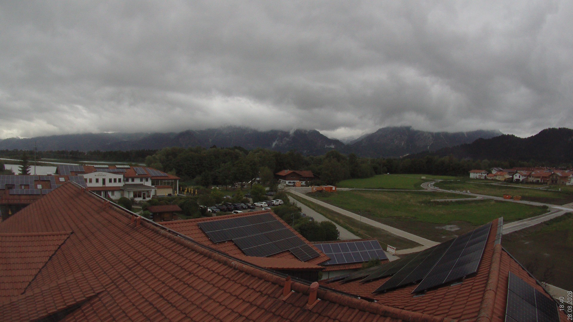 Archiv Foto Webcam Füssen: Ausblick vom Hotel Sommer
