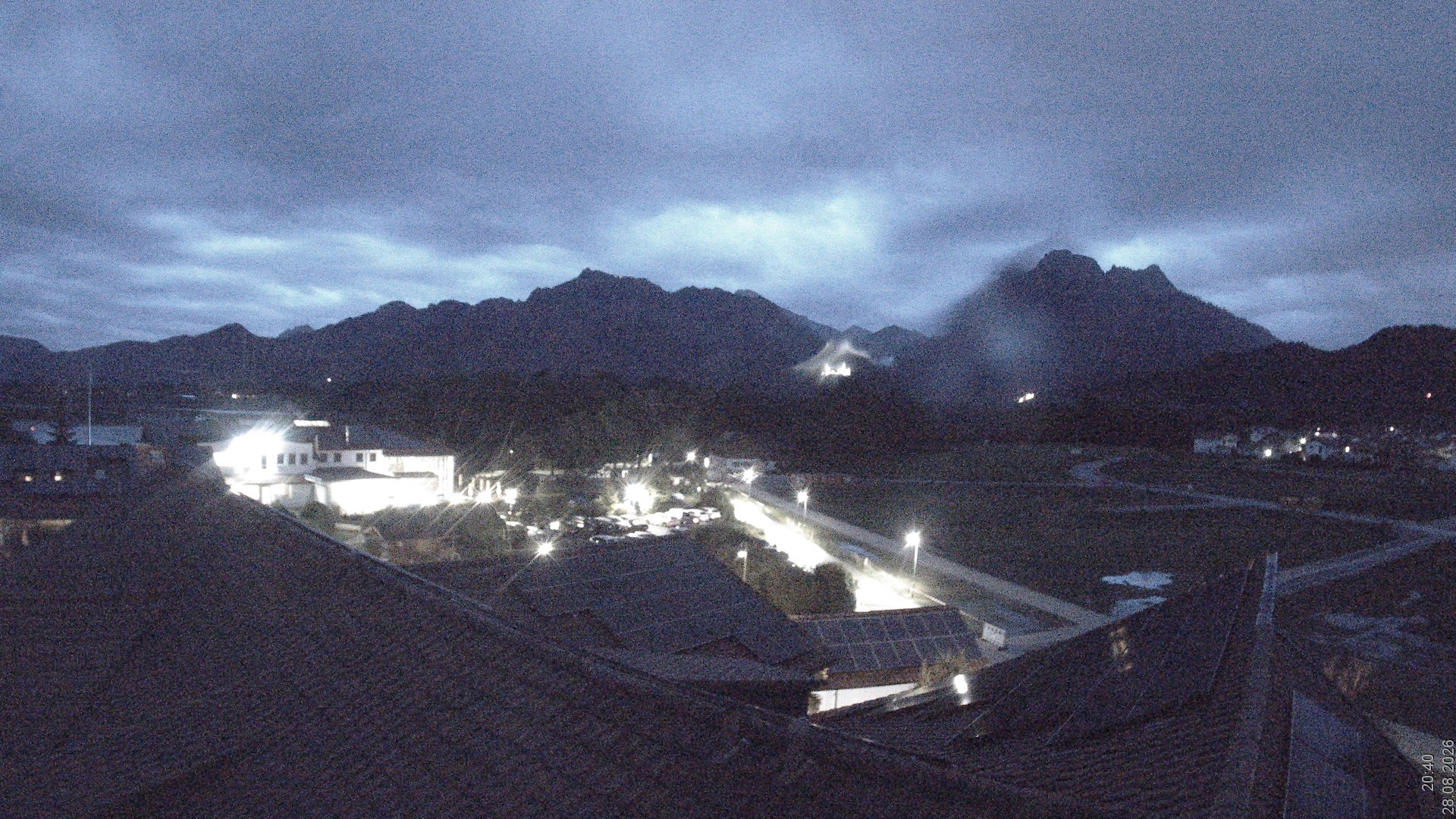 Archiv Foto Webcam Füssen: Ausblick vom Hotel Sommer