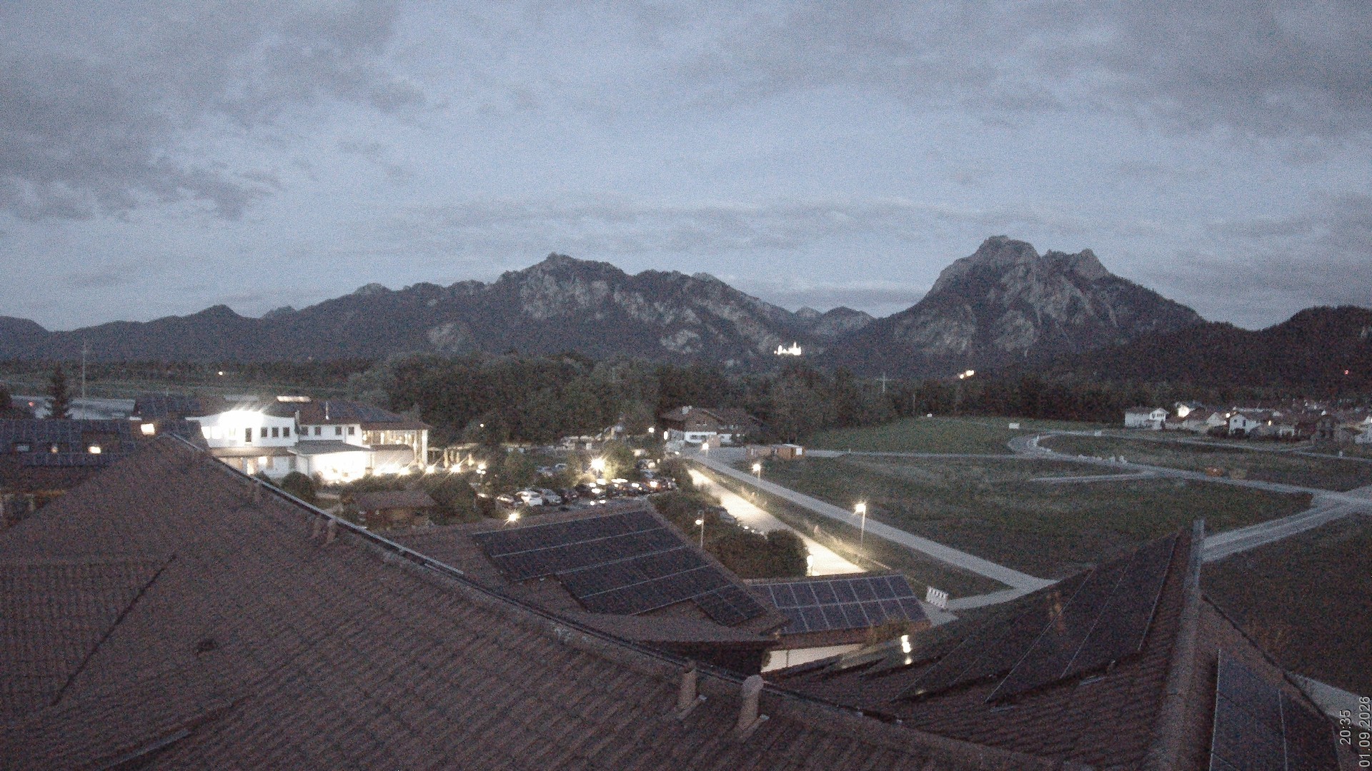 Archiv Foto Webcam Füssen: Ausblick vom Hotel Sommer