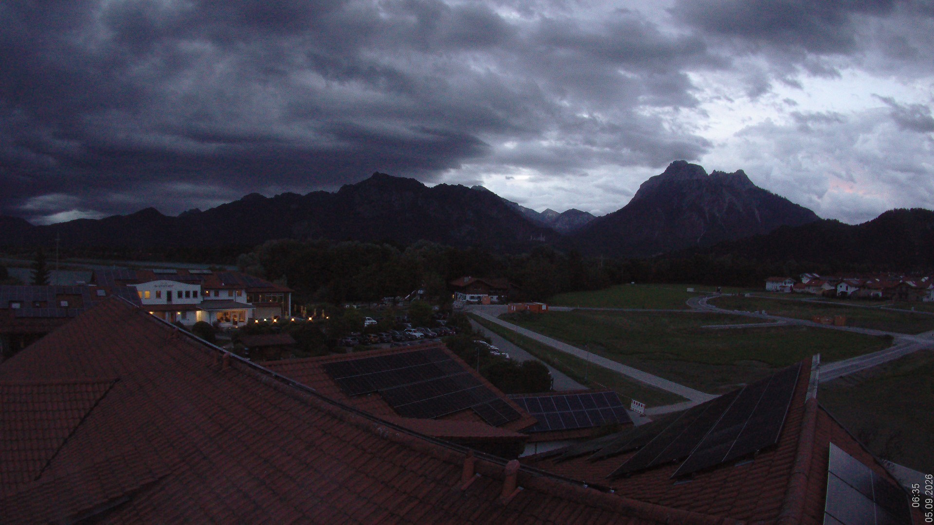 Archiv Foto Webcam Füssen: Ausblick vom Hotel Sommer