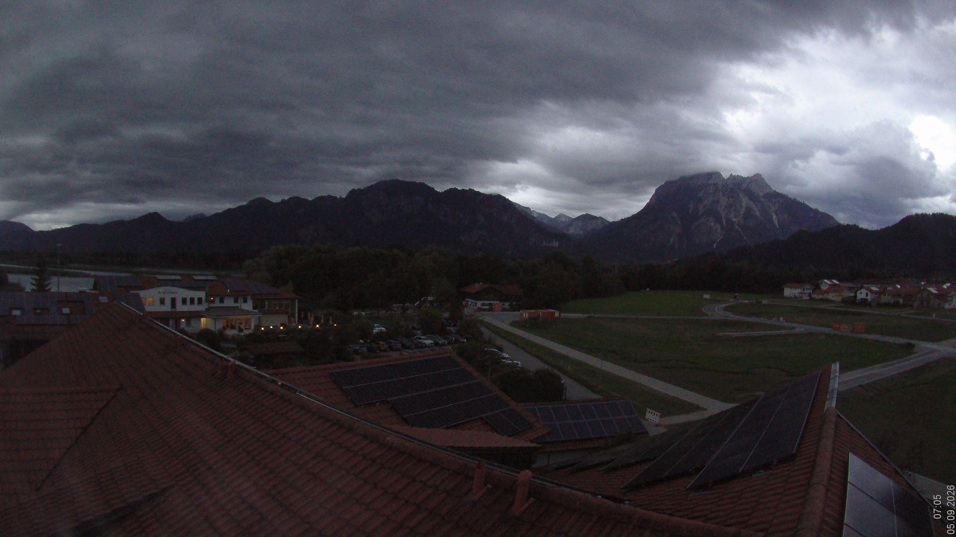 Archiv Foto Webcam Füssen: Ausblick vom Hotel Sommer