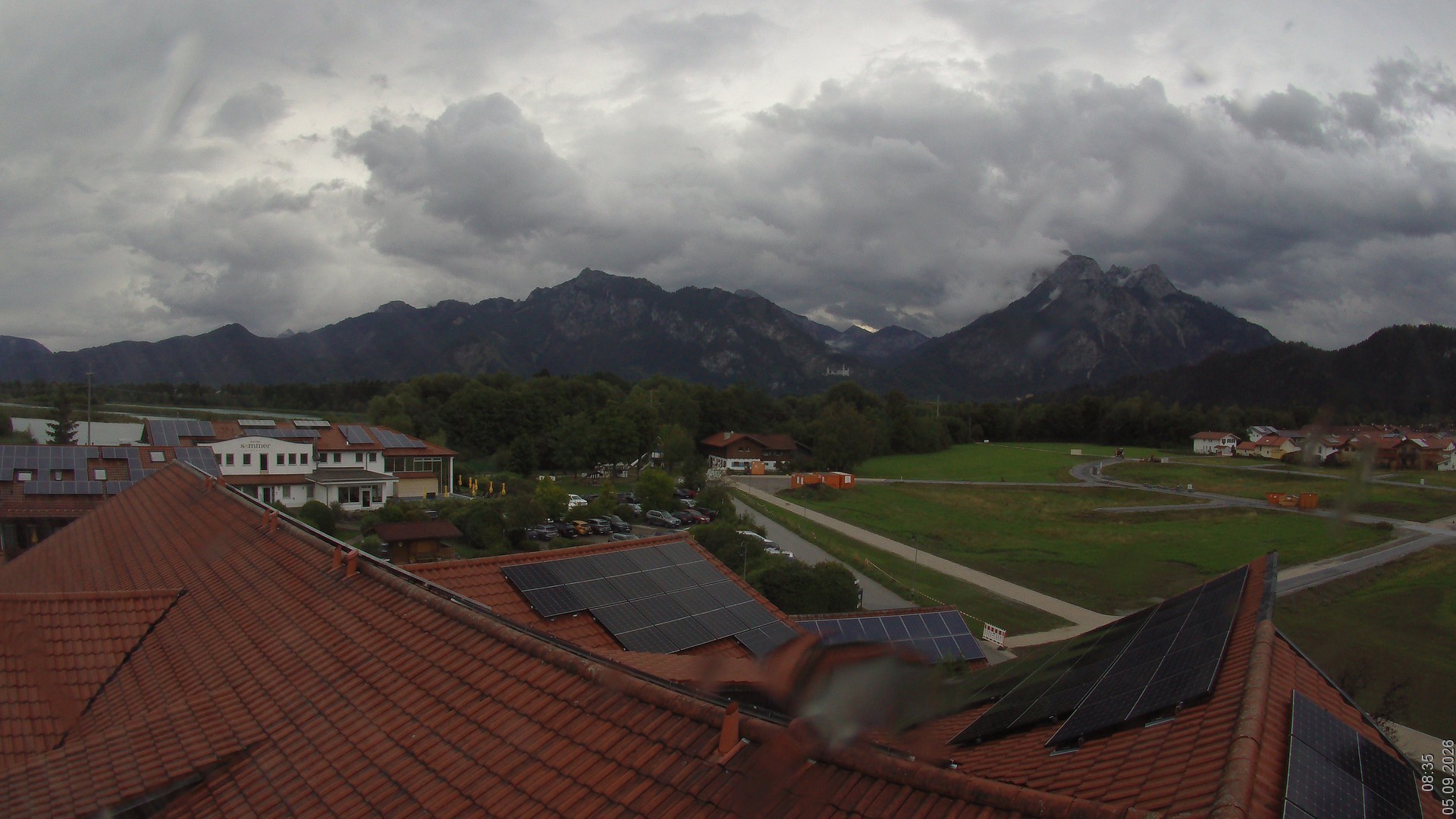 Archiv Foto Webcam Füssen: Ausblick vom Hotel Sommer