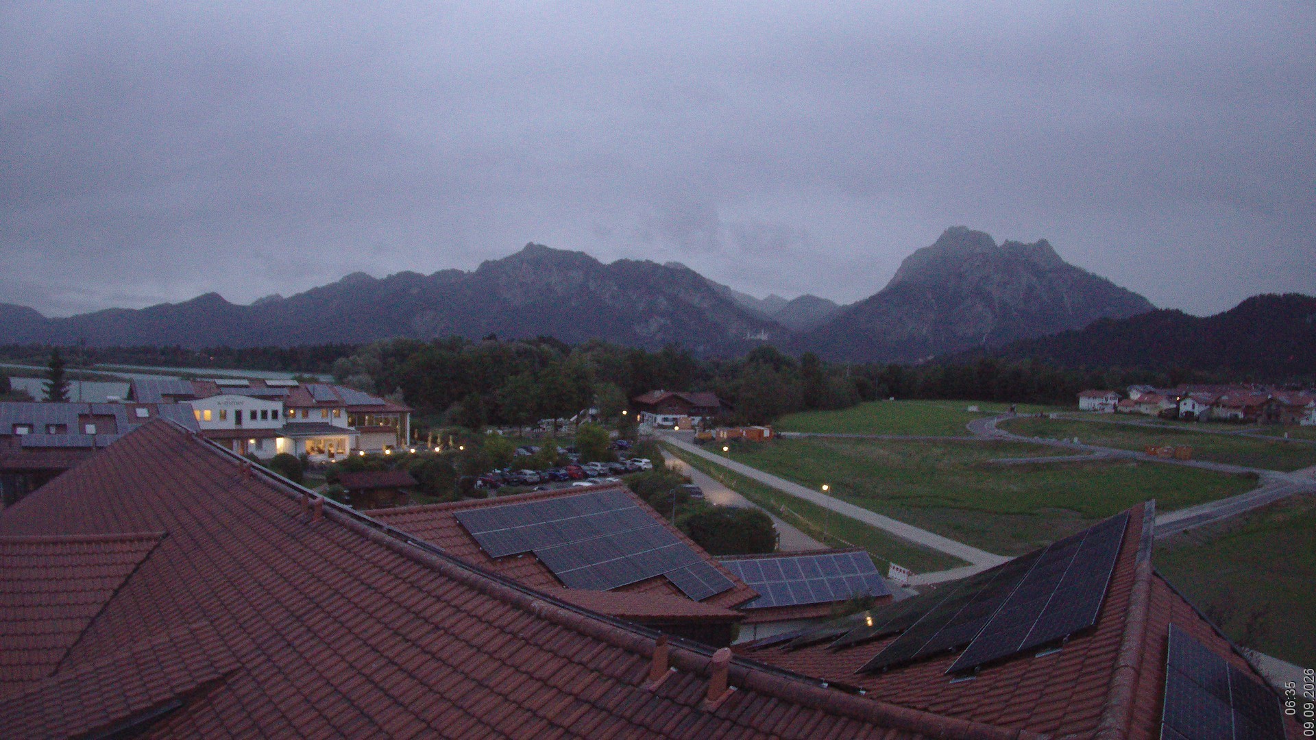 Archiv Foto Webcam Füssen: Ausblick vom Hotel Sommer