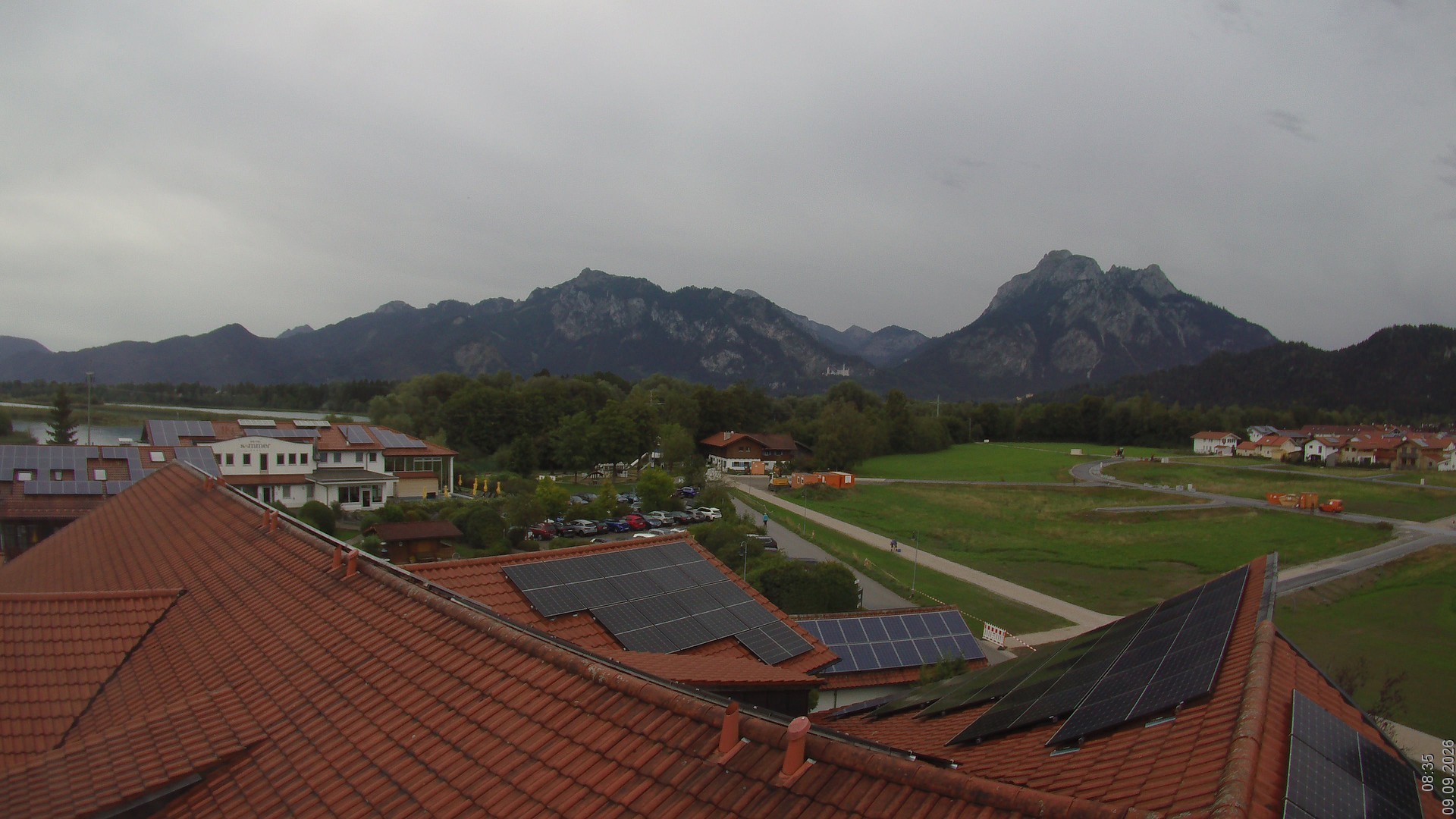 Archiv Foto Webcam Füssen: Ausblick vom Hotel Sommer