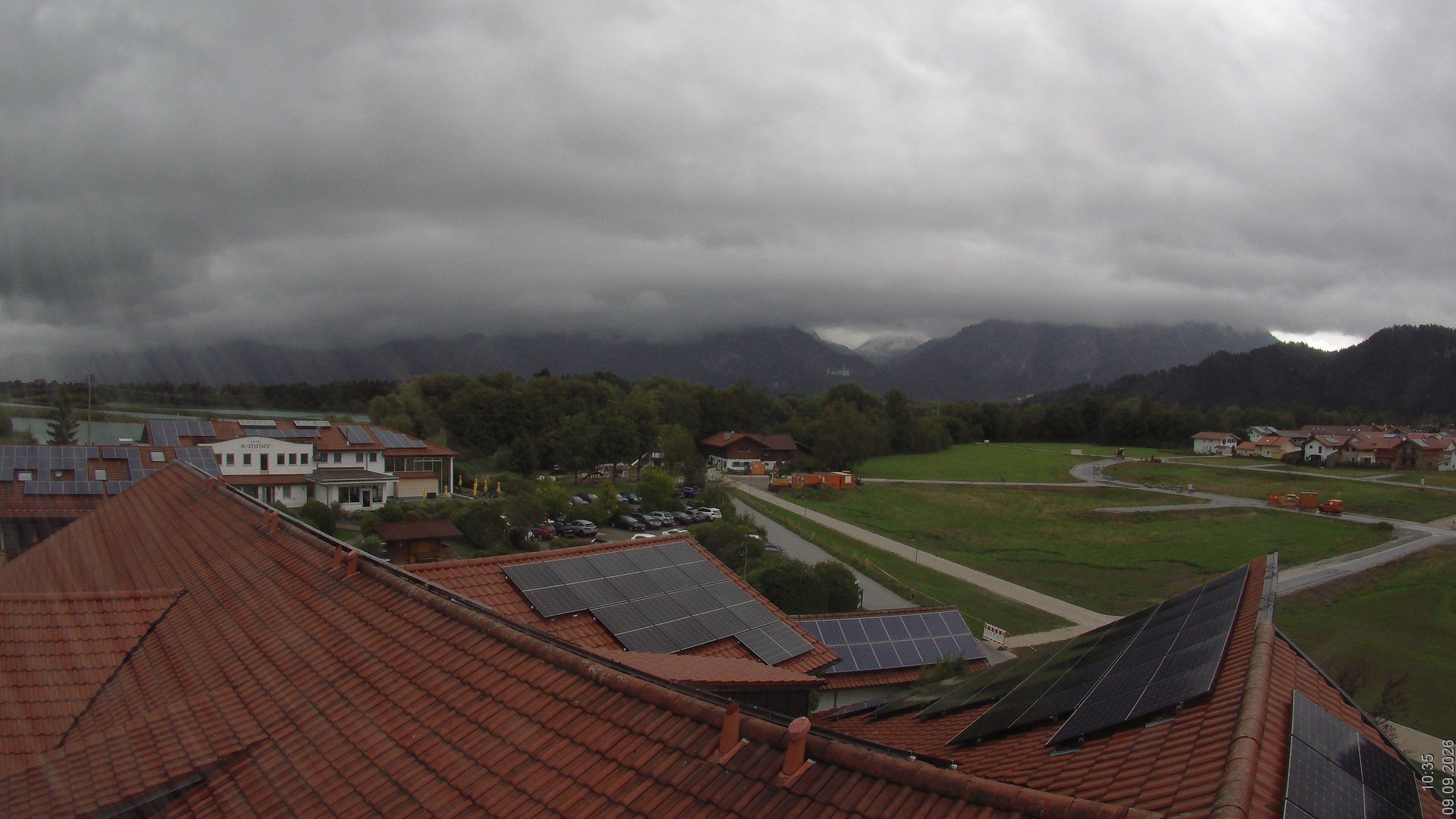 Archiv Foto Webcam Füssen: Ausblick vom Hotel Sommer