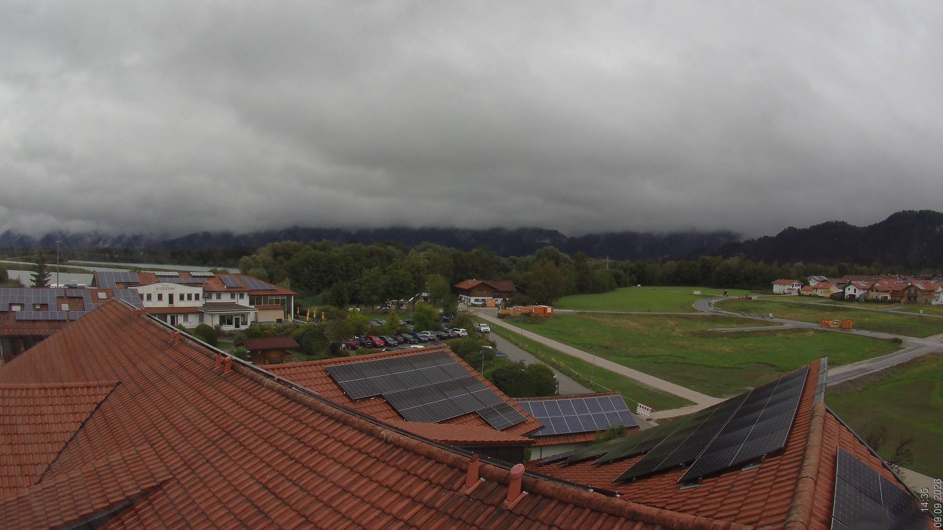 Archiv Foto Webcam Füssen: Ausblick vom Hotel Sommer